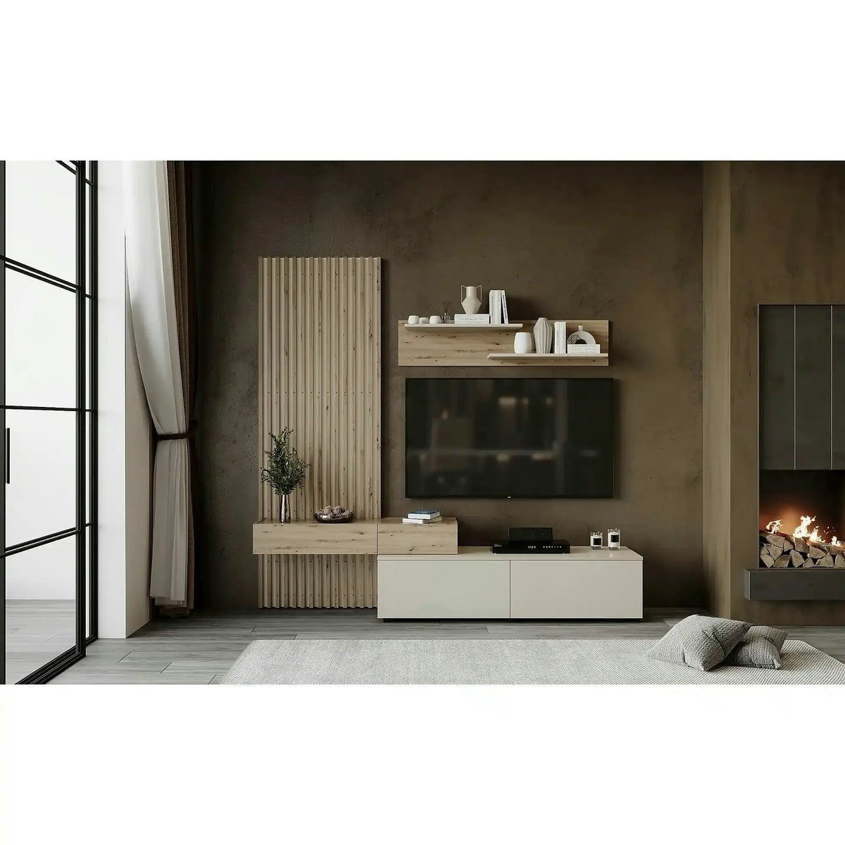 Mobilier living CAMINO, stejar artisan/casmir, PAL laminat