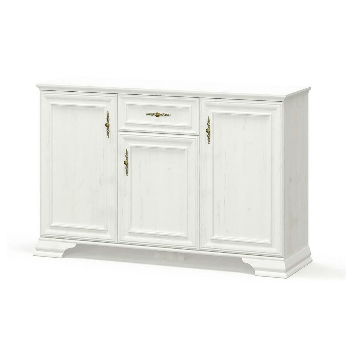 Mobilier living clasic IRYS, pin alb anderson, PAL laminat, 7 piese