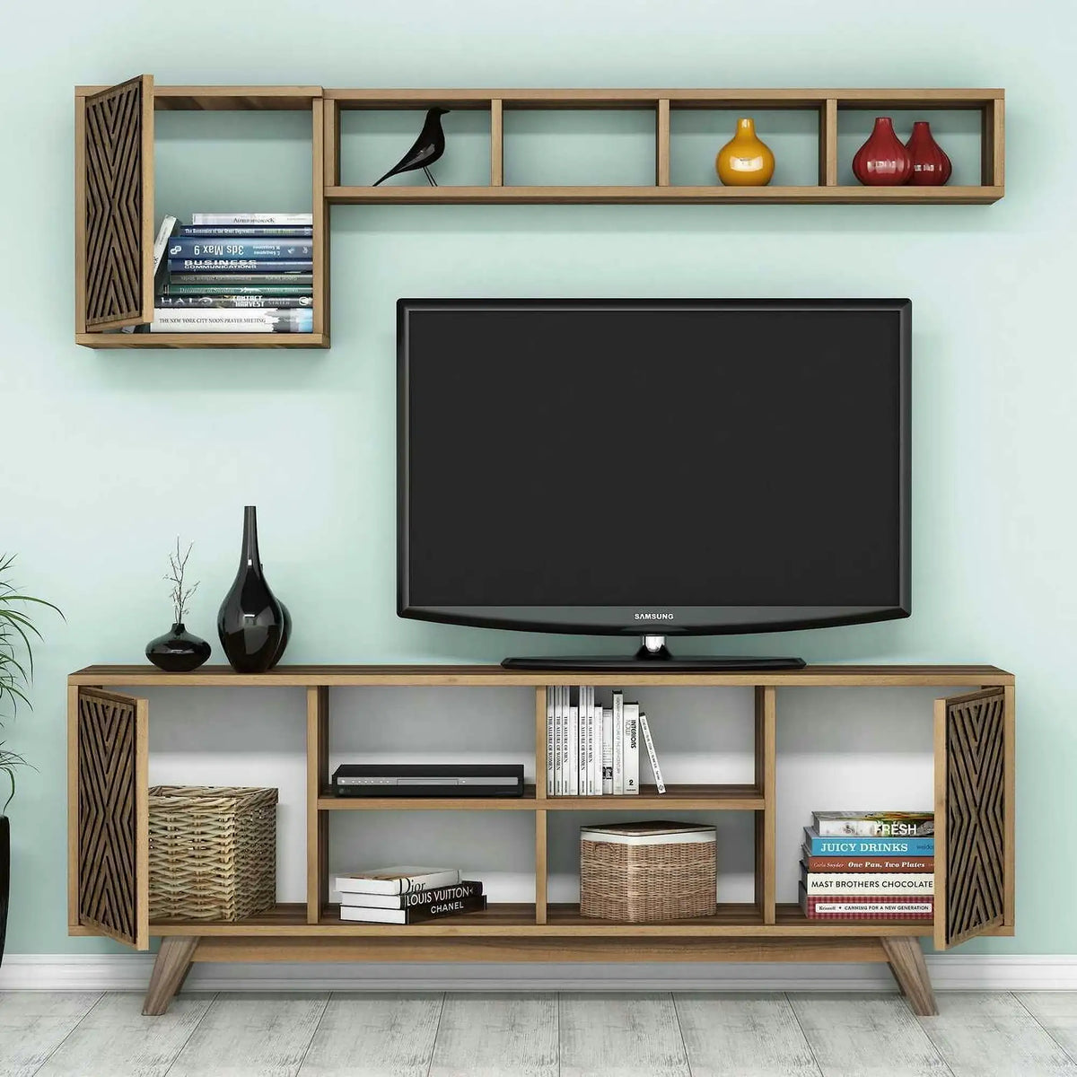Mobilier living INCI, nuc, PAL melaminat, 3 piese