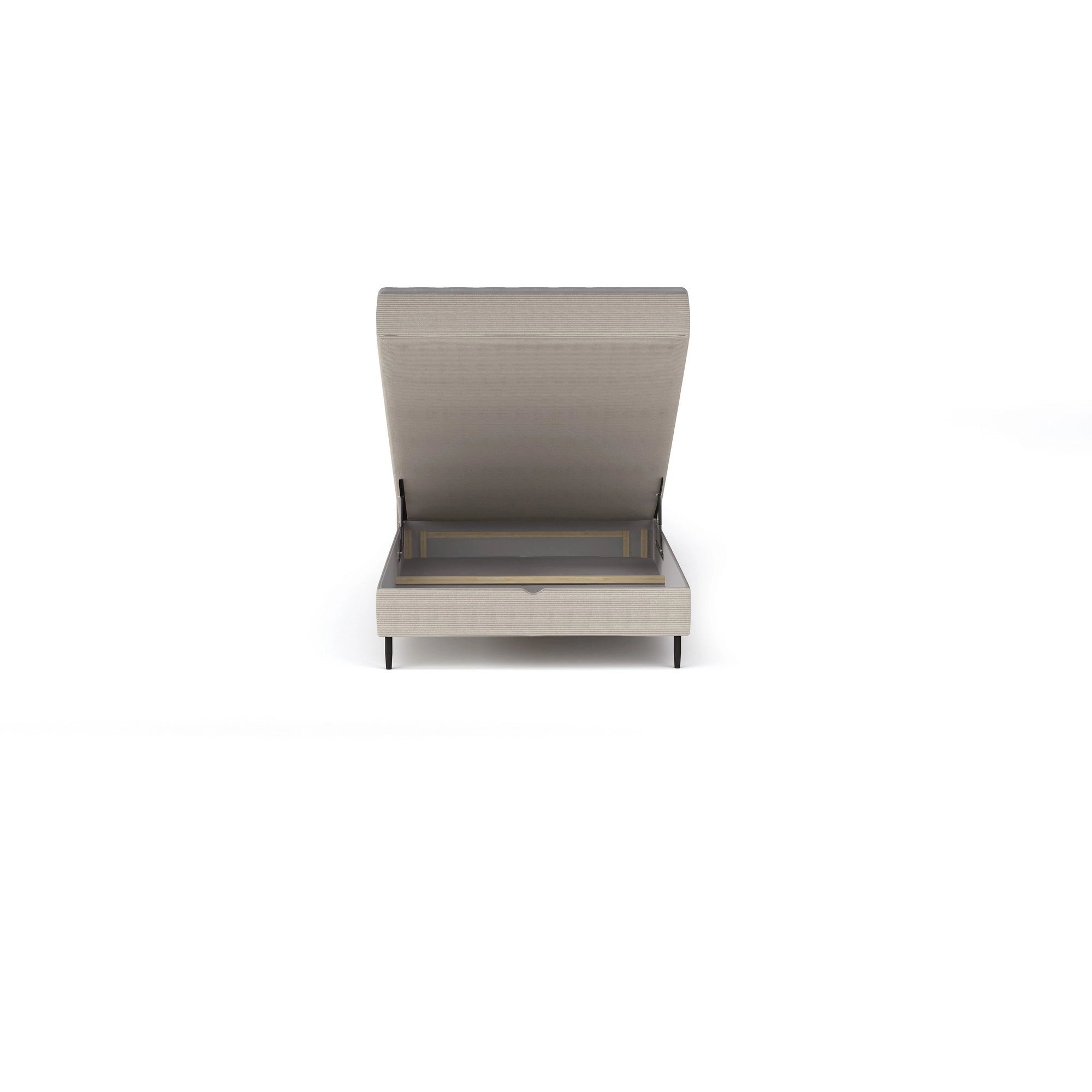 Pat NEPO 120x200, personalizabil materiale Gama Premium, cu spatiu depozitare, suport saltea, saltea, pistoane si topper