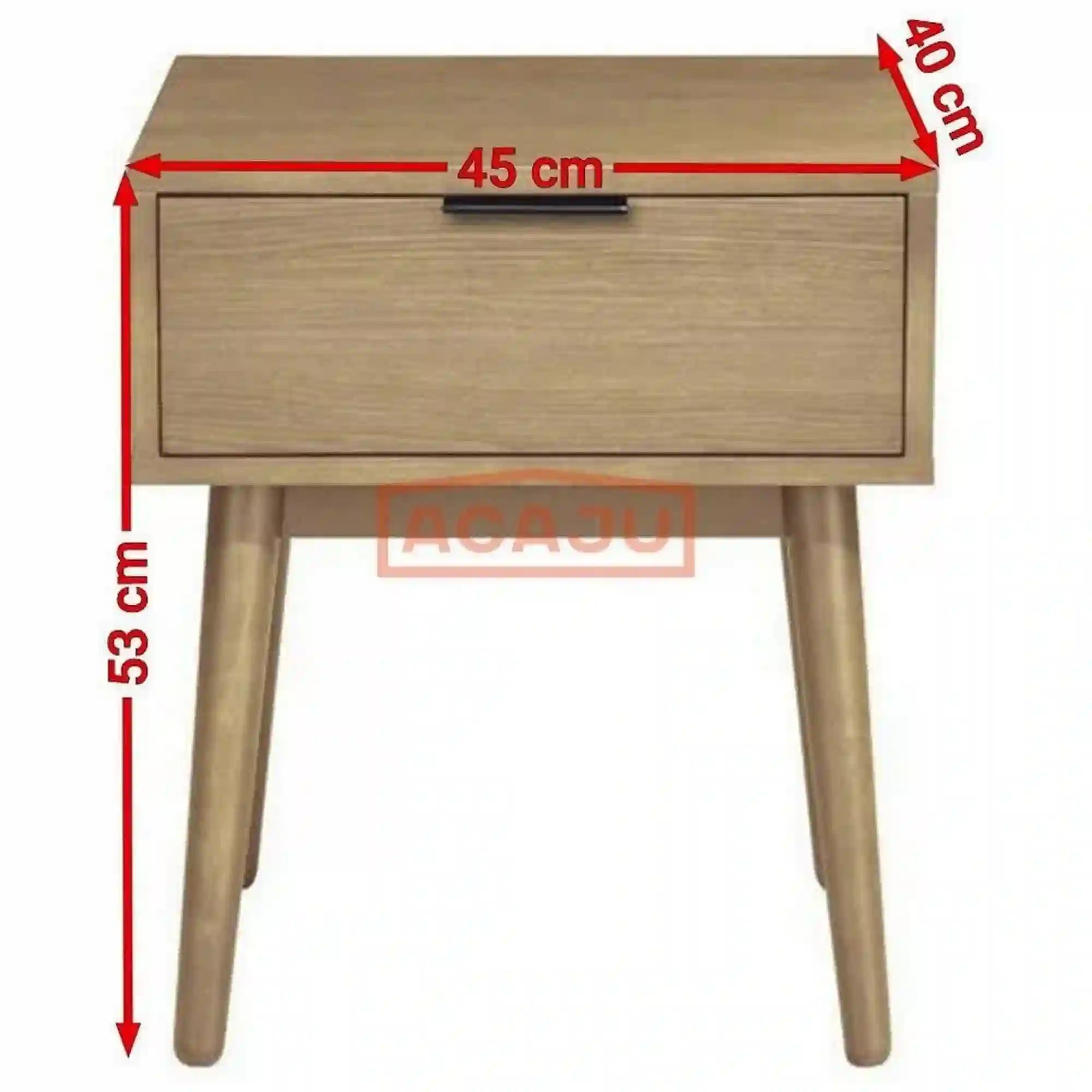 Noptiera CASSINA, stejar, 45x40x53 cm