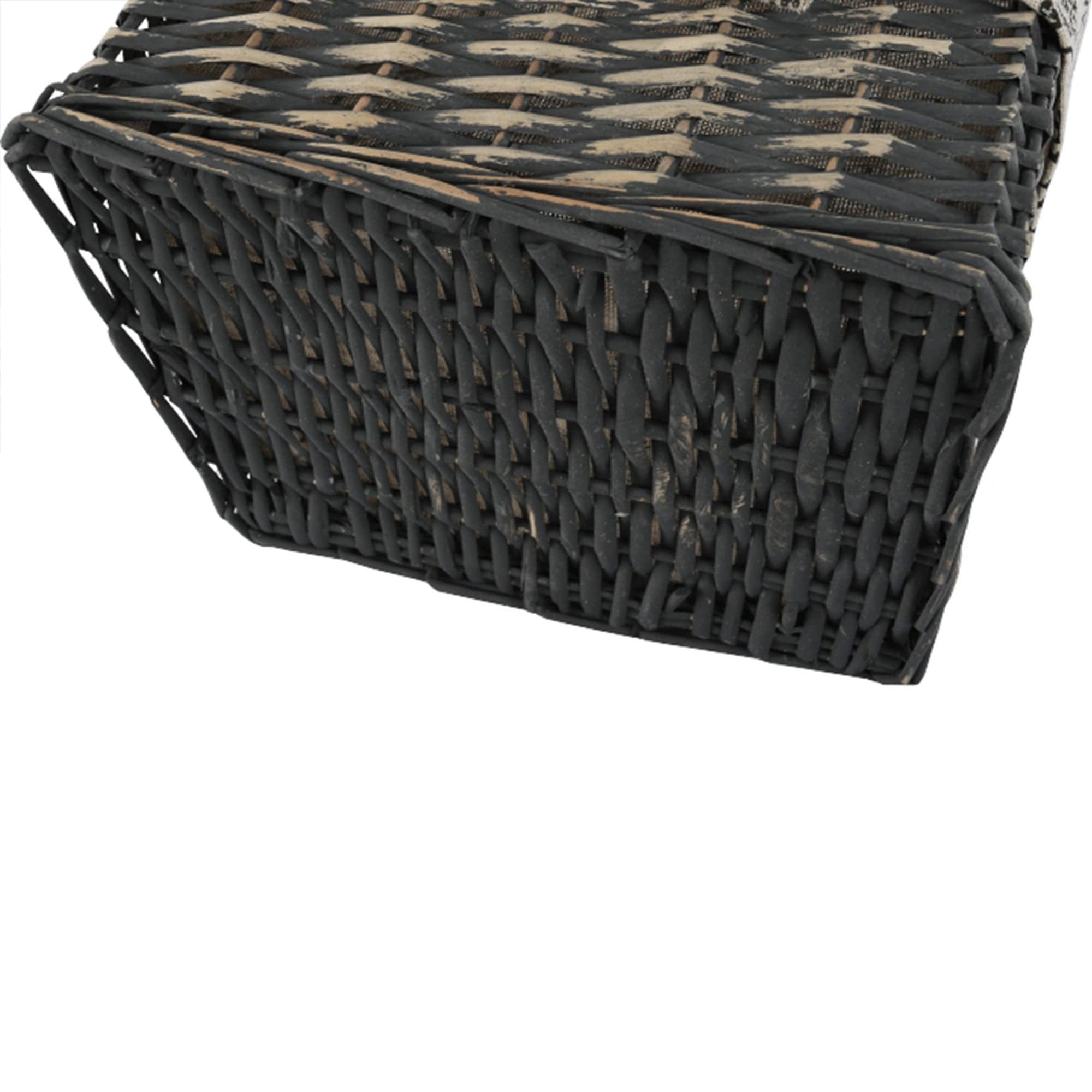 Noptiera DARKIE 1, gri, lemn/rachita, 40x29x42 cm