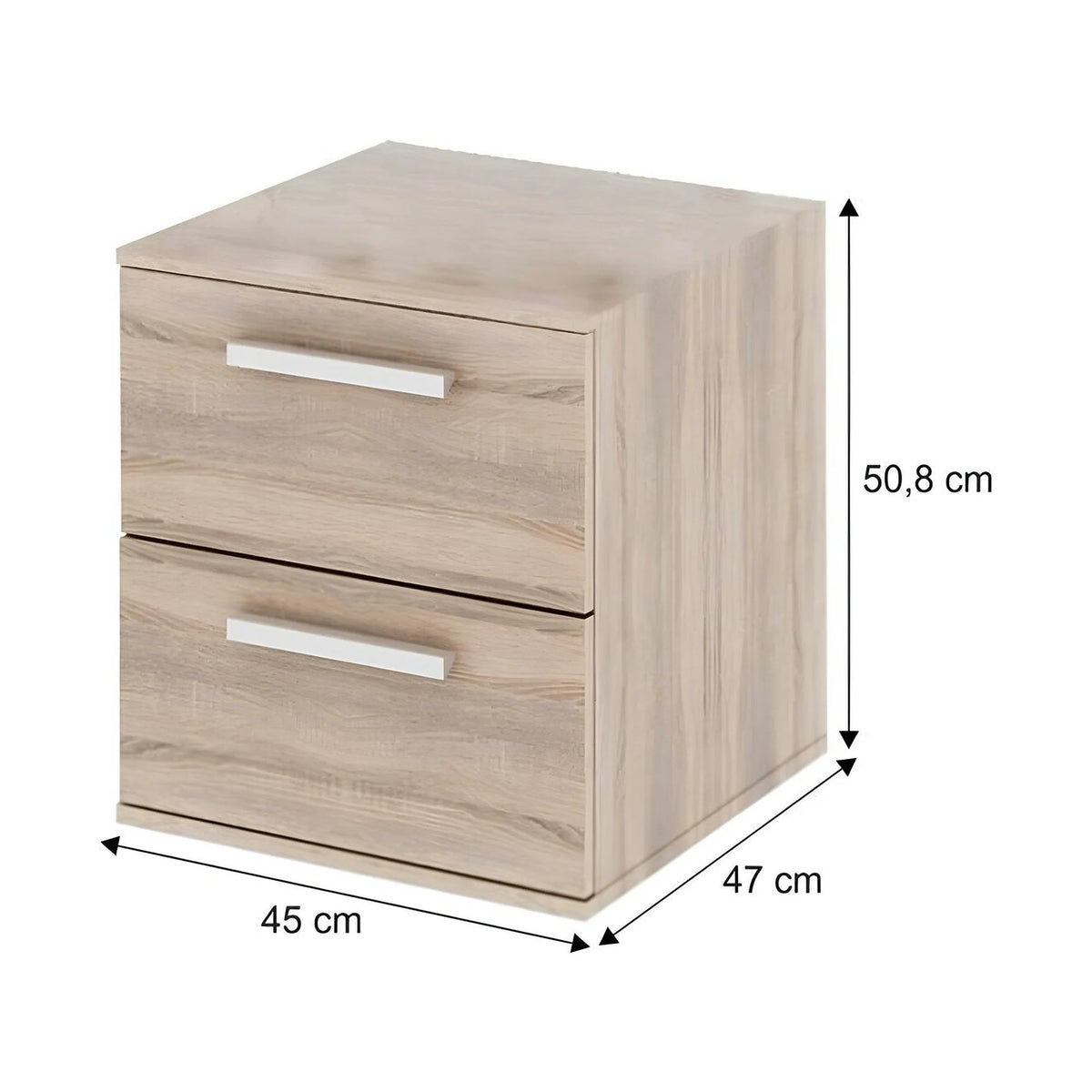 Noptiera DUNAJ TIPUL9, stejar sonoma, PAL melaminat, 45x51x47 cm
