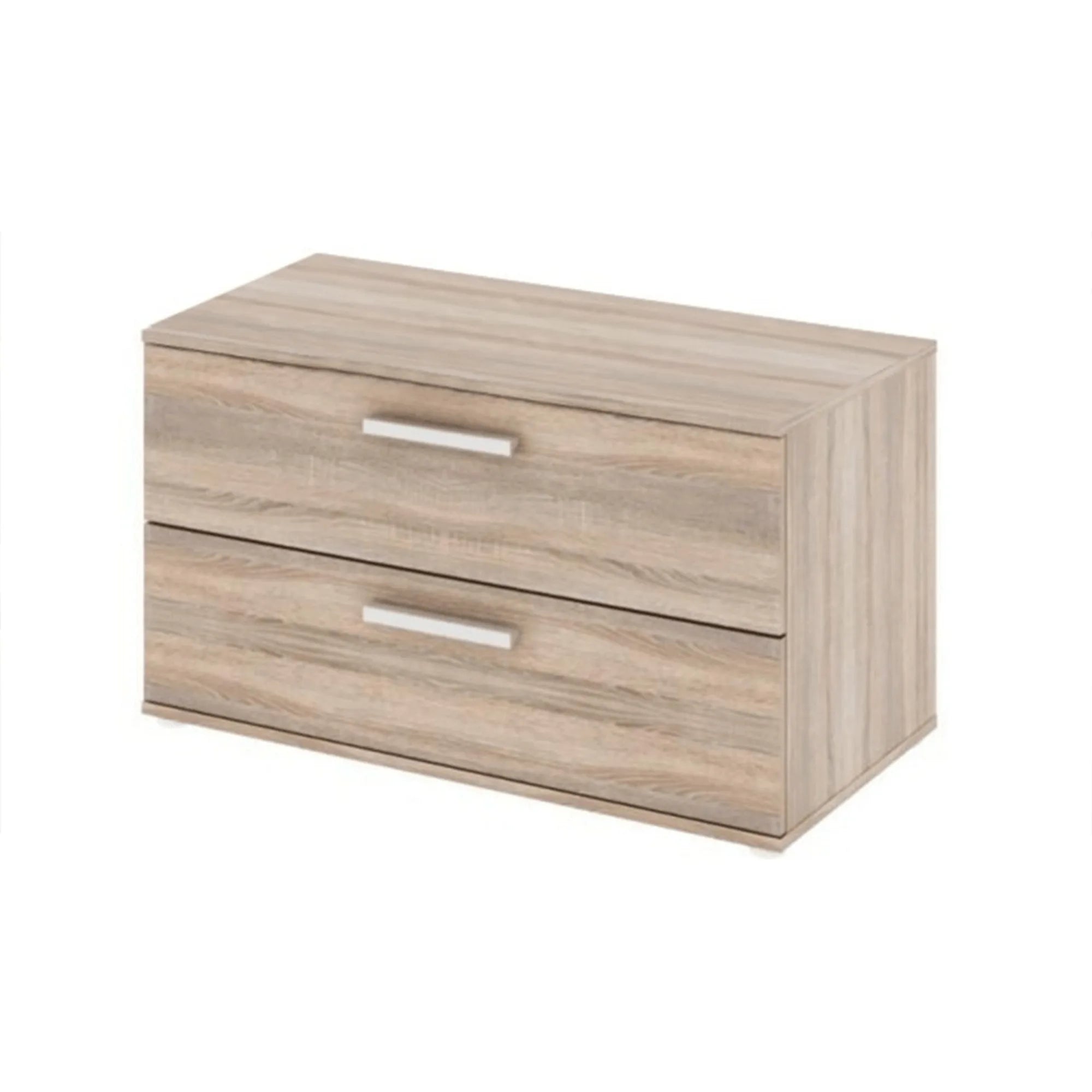 Noptiera DUNAJ TYP 8, stejar sonoma, PAL melaminat/metal, cu 2 sertare, 90x47x51 cm