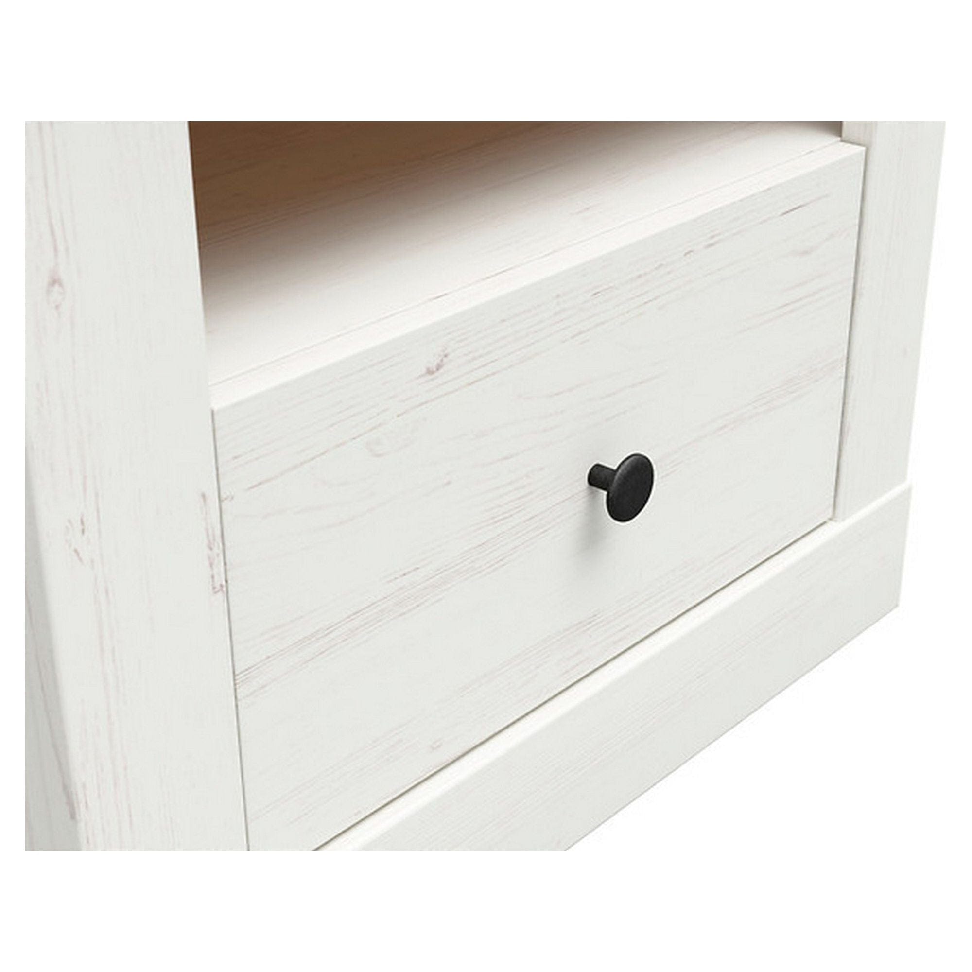 Noptiera FRIJA, stejar artisan/crem, PAL melaminat, 58x44x48 cm