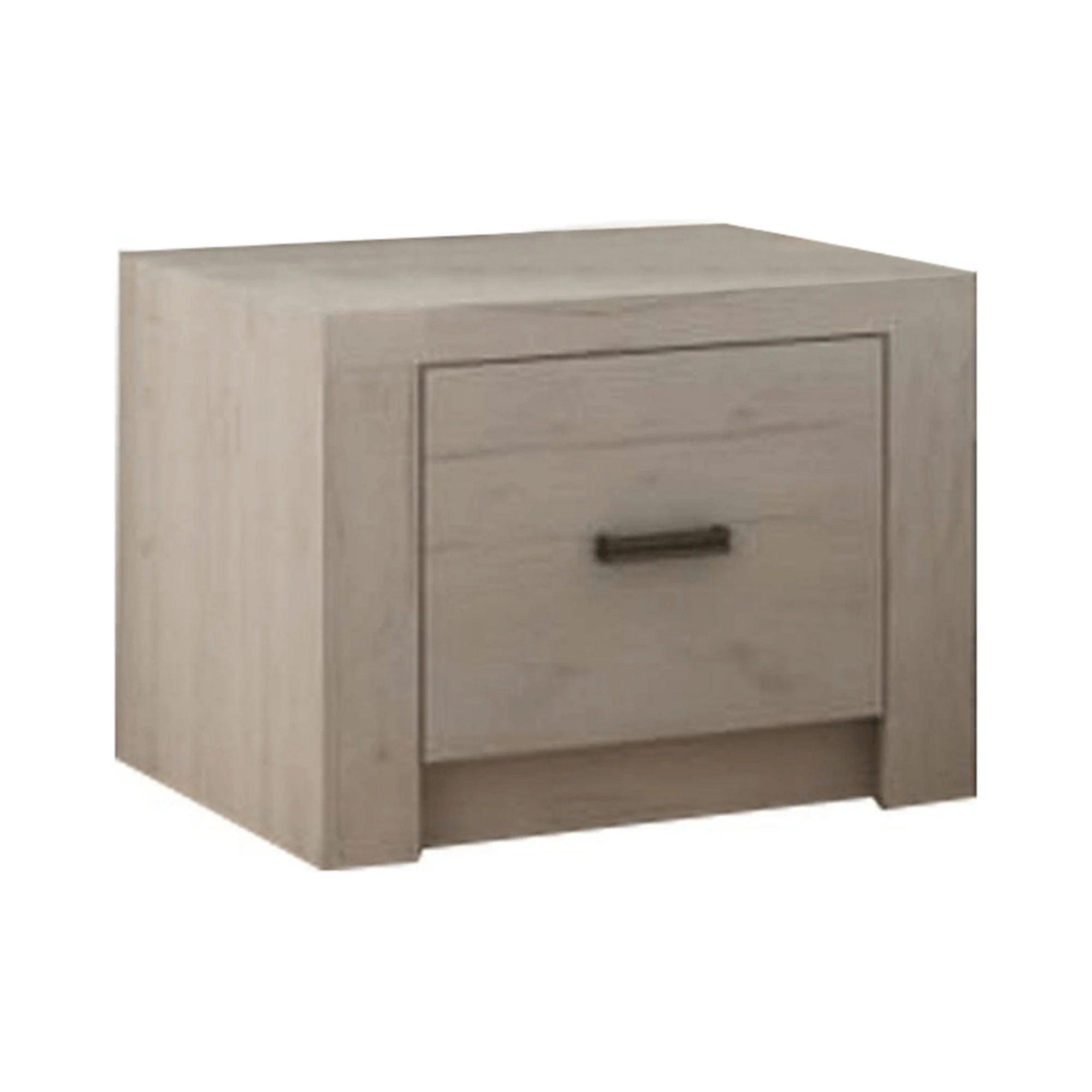 Noptiera INFINITY I-24, frasin alb, PAL melaminat, 45x42x55 cm