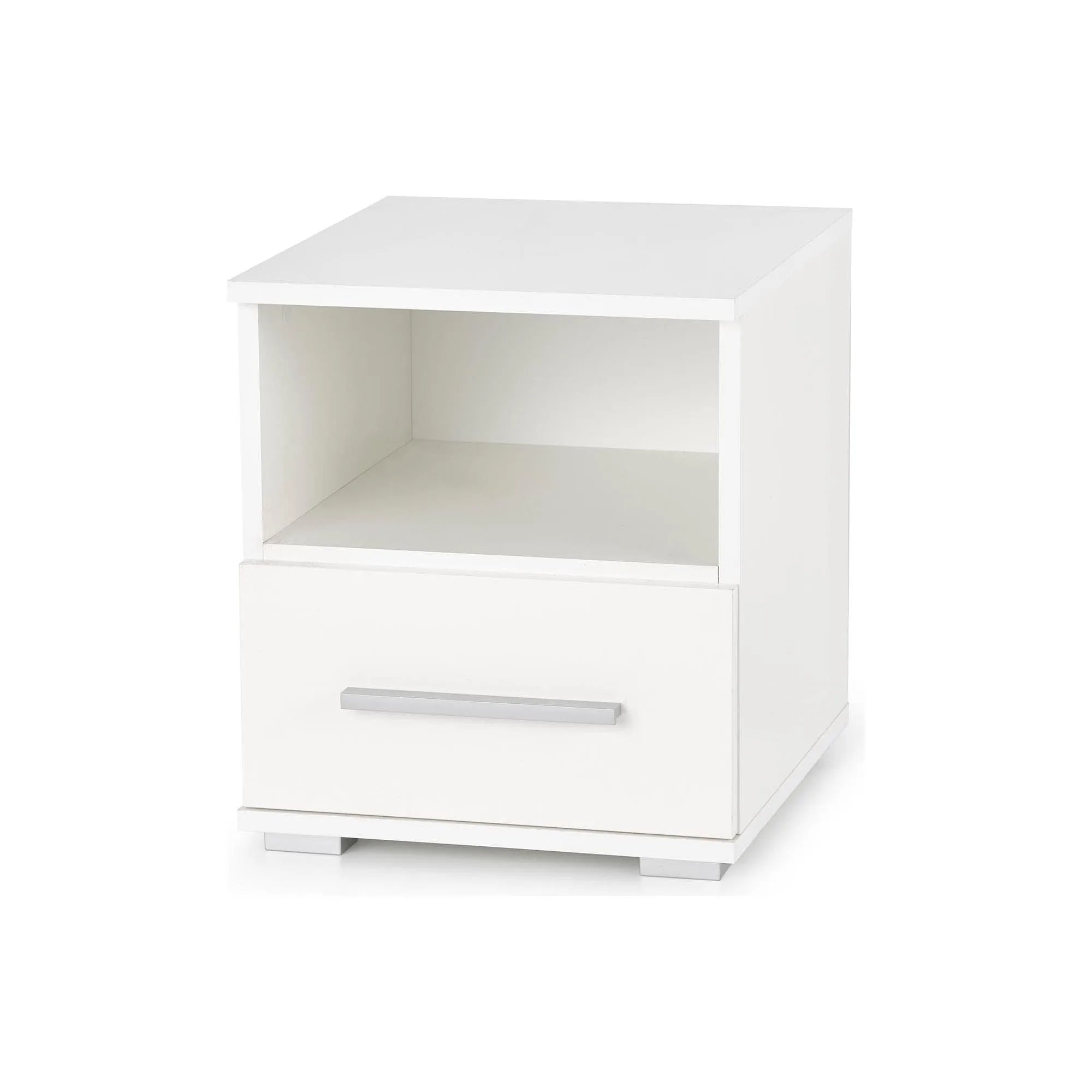 Noptiera LIMA SN1, alb, PAL laminat, 39x40x44 cm