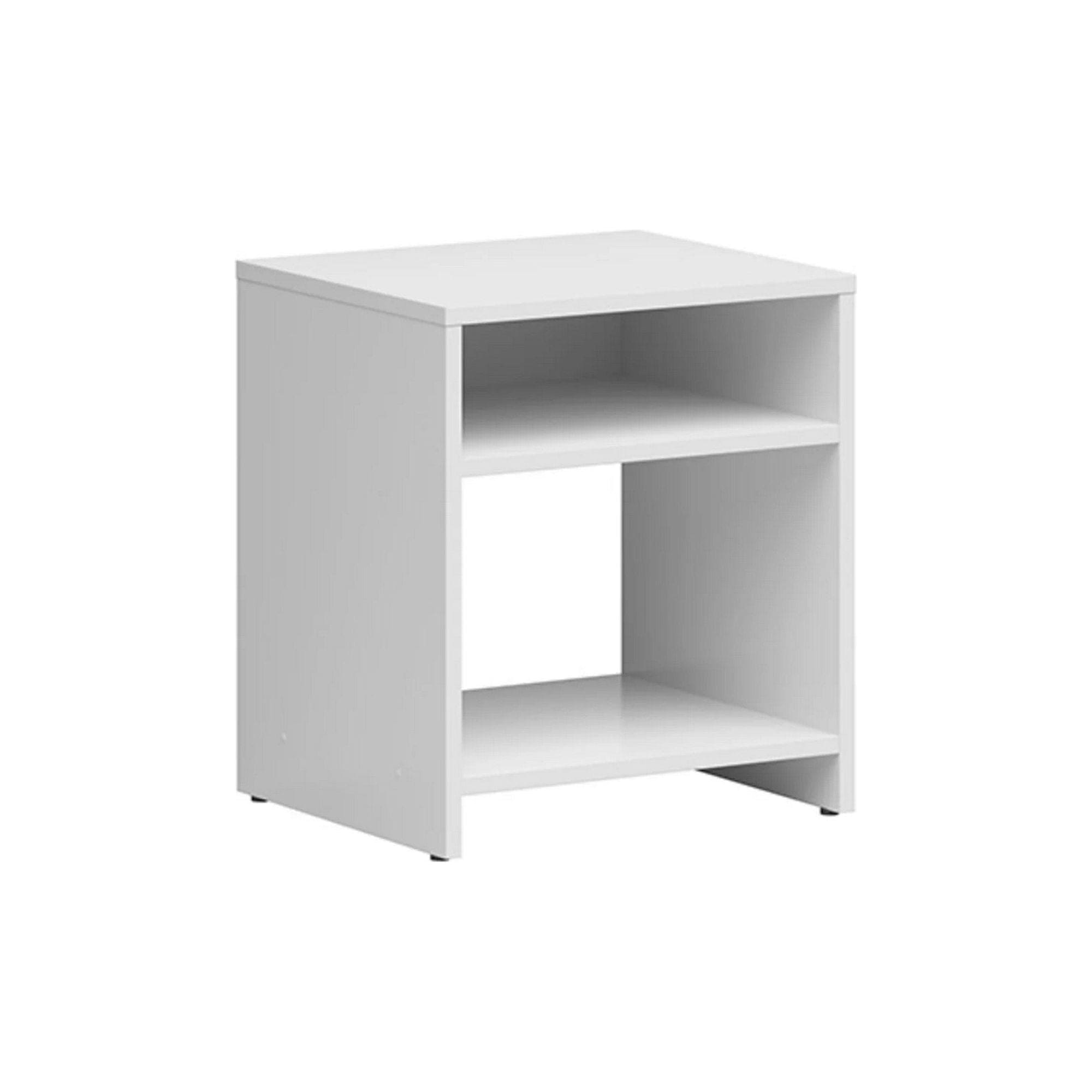 Noptiera Neno, alb, PAL, 40x36x46 cm