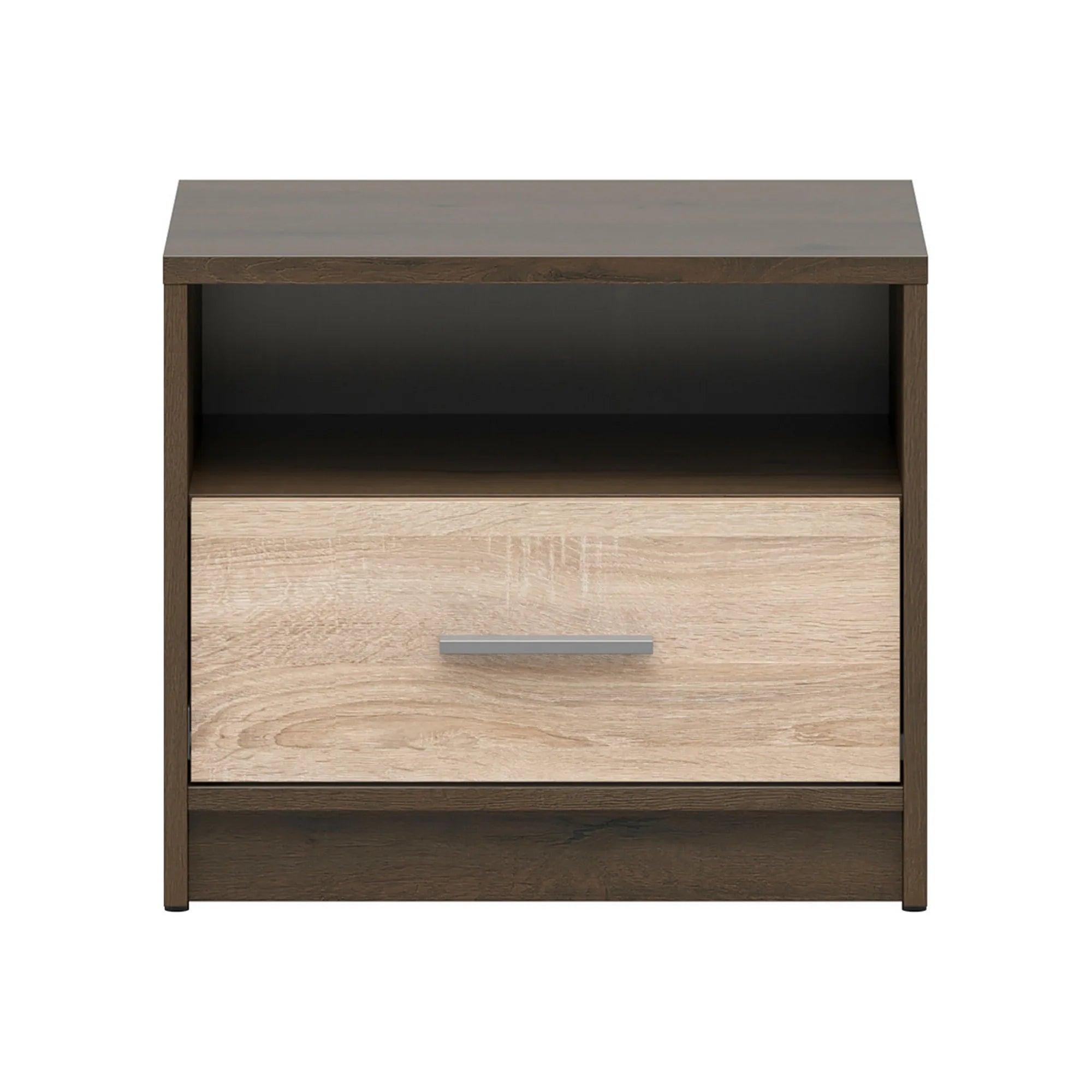 Noptiera NEPO PLUS, stejar nobil/stejar sonoma, PAL laminat, 50x34x43 cm