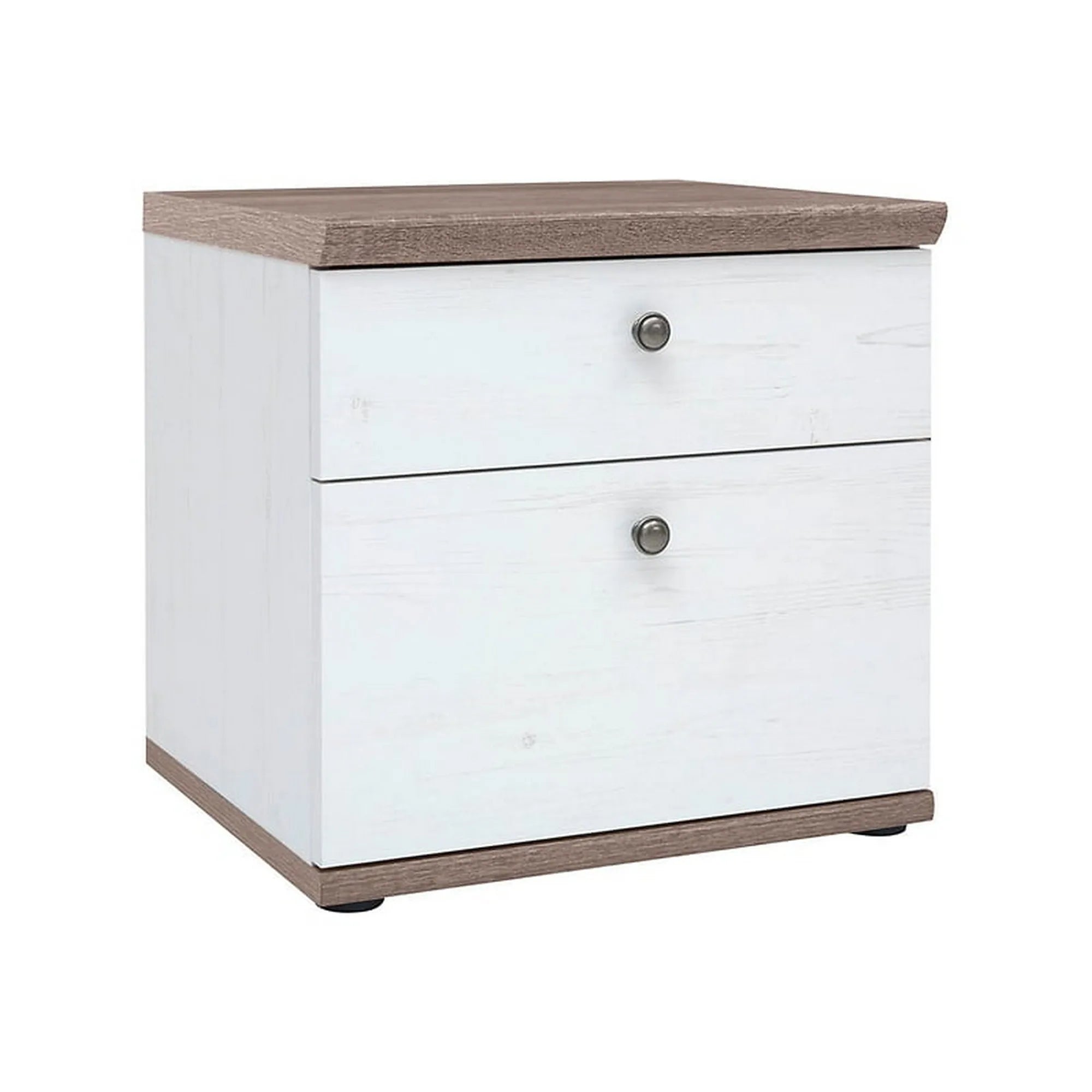 Noptiera STOCKHOLM, pin alb andersen/stejar sonoma, PAL, 48x43x47 cm