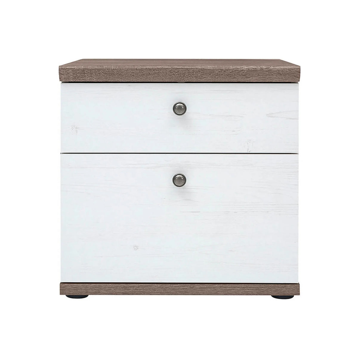 Noptiera STOCKHOLM, pin alb andersen/stejar sonoma, PAL, 48x43x47 cm