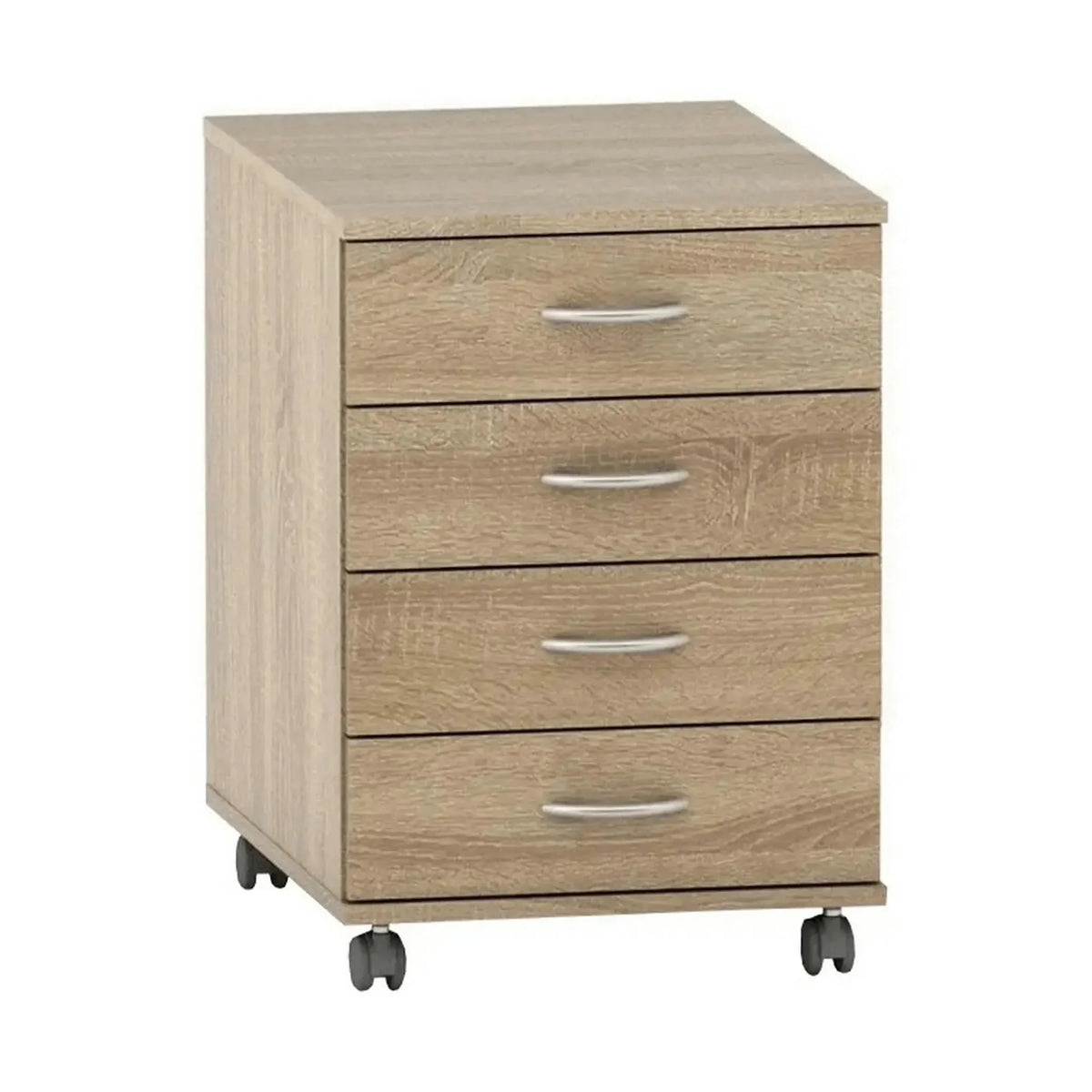Noptiera TEMPO ASISTENT NEW 015, stejar sonoma, PAL melaminat, cu 4 sertare, 43x60x61 cm