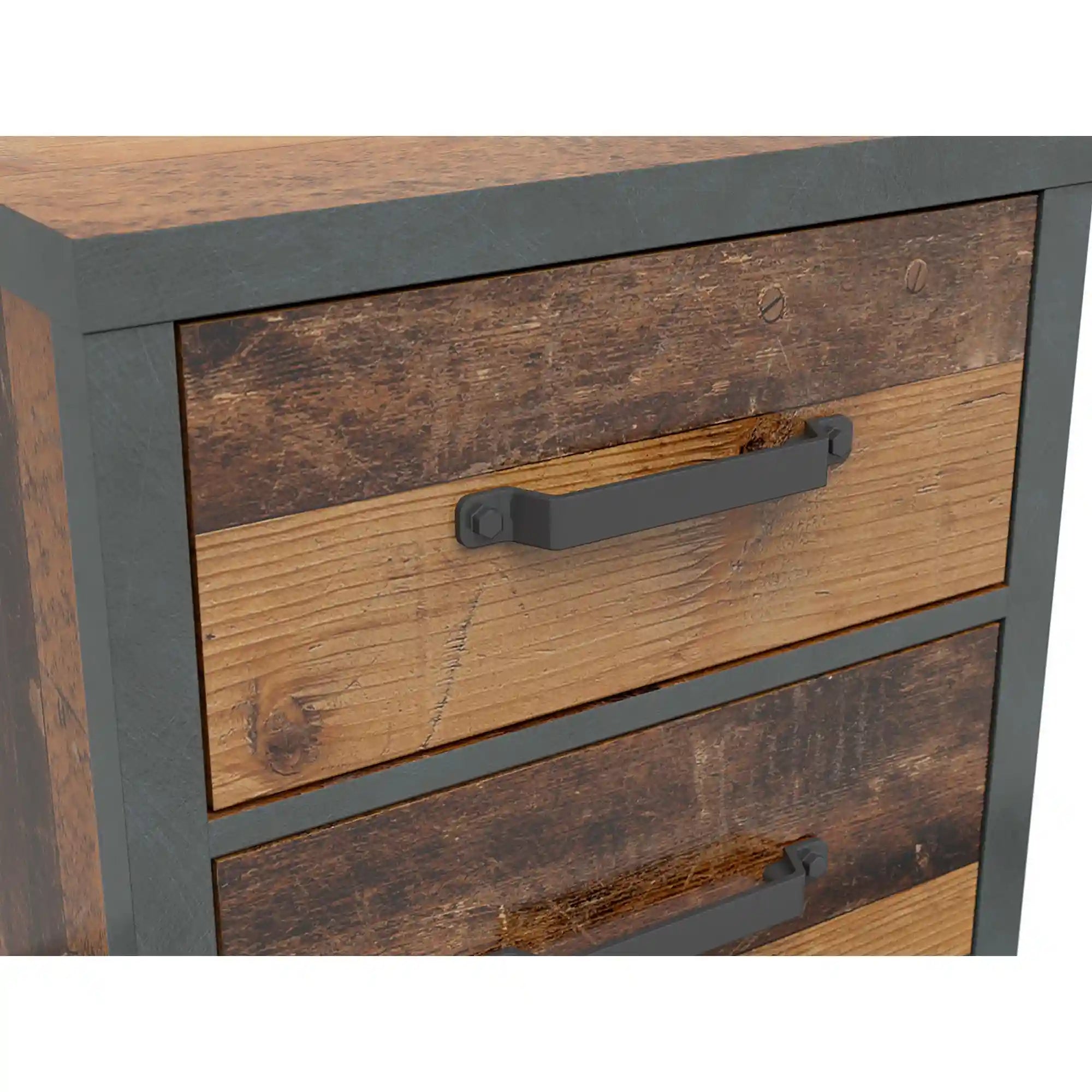 Noptiera WESTON, maro/gri grafit, PAL laminat, 46x40x51 cm