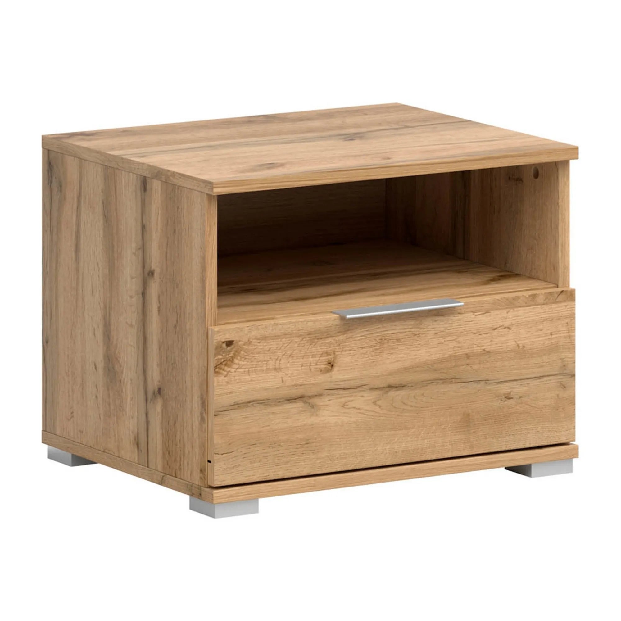 Noptiera ZELE, stejar wotan, PAL, 50x41x39 cm