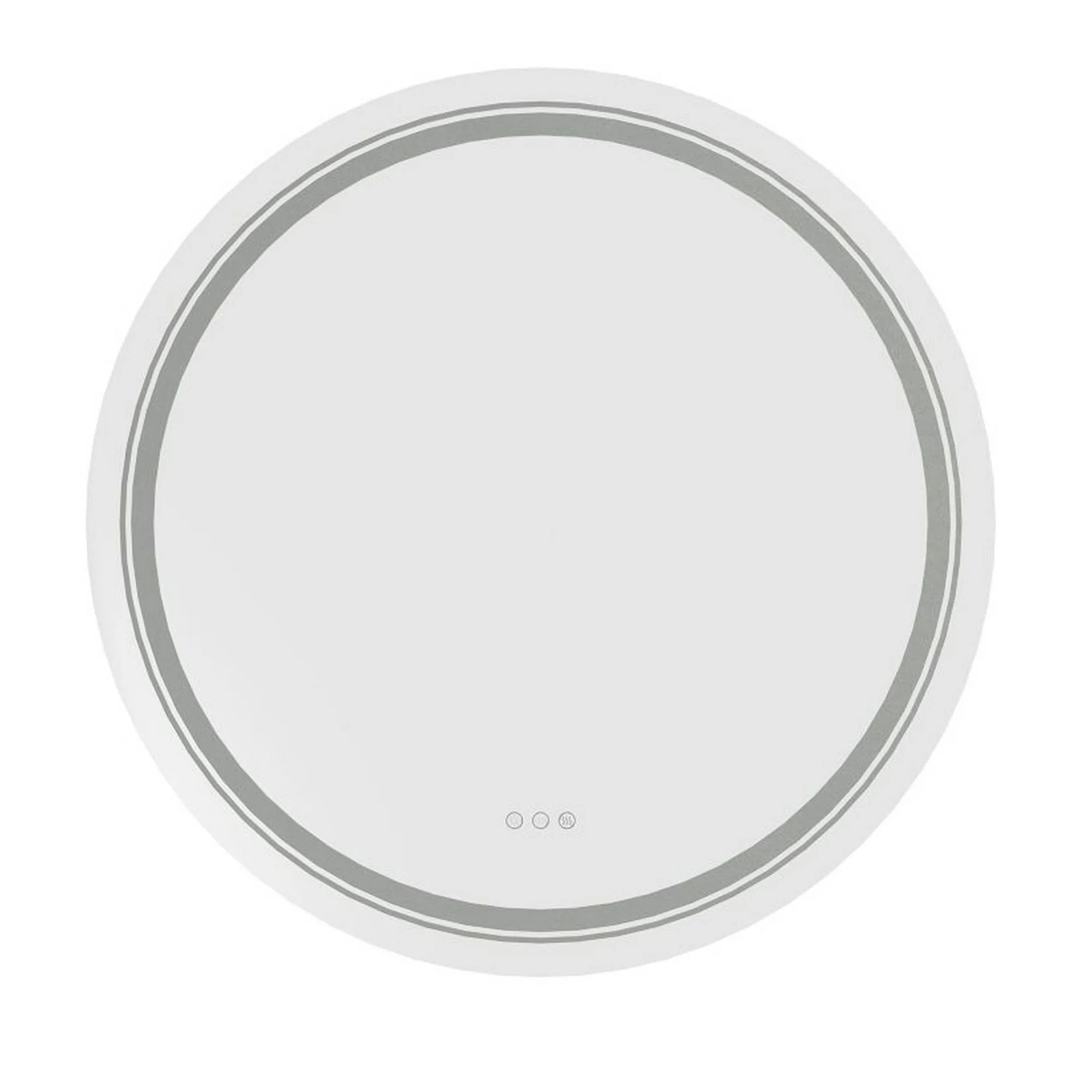 Oglinda baie DOVER, argintiu, 60x60 cm