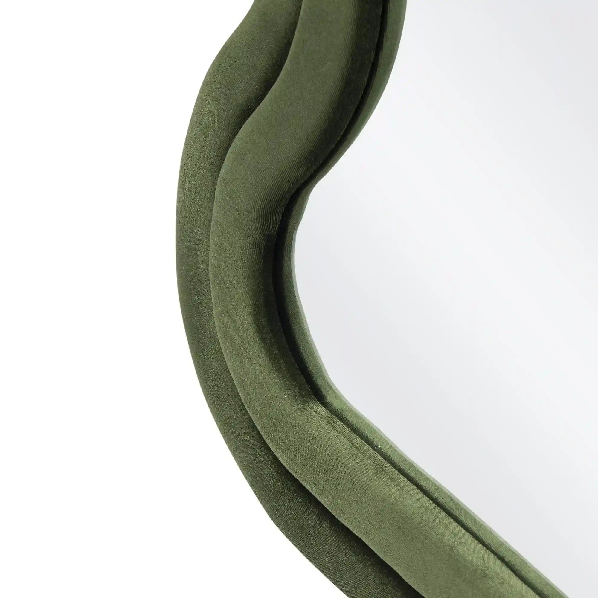 Oglinda CONFETTO, verde olive, stofa catifelata, 70x160 cm