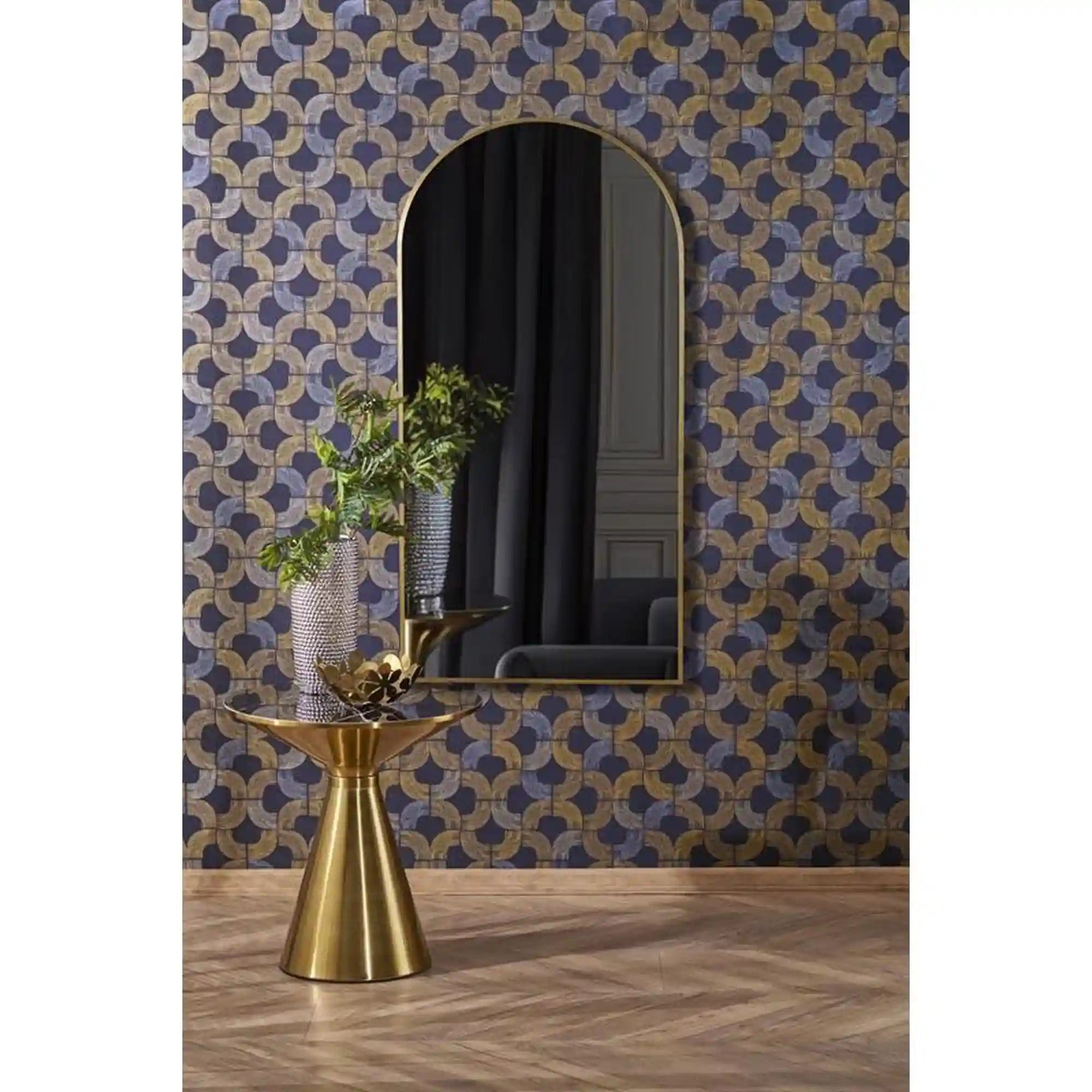 Oglinda CURIO, auriu, 60x120 cm