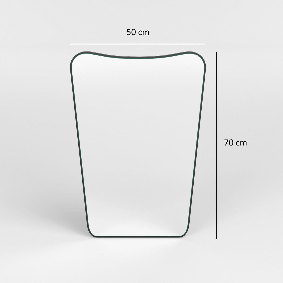 Oglinda de baie 552NOS1220, negru, 50x70 cm