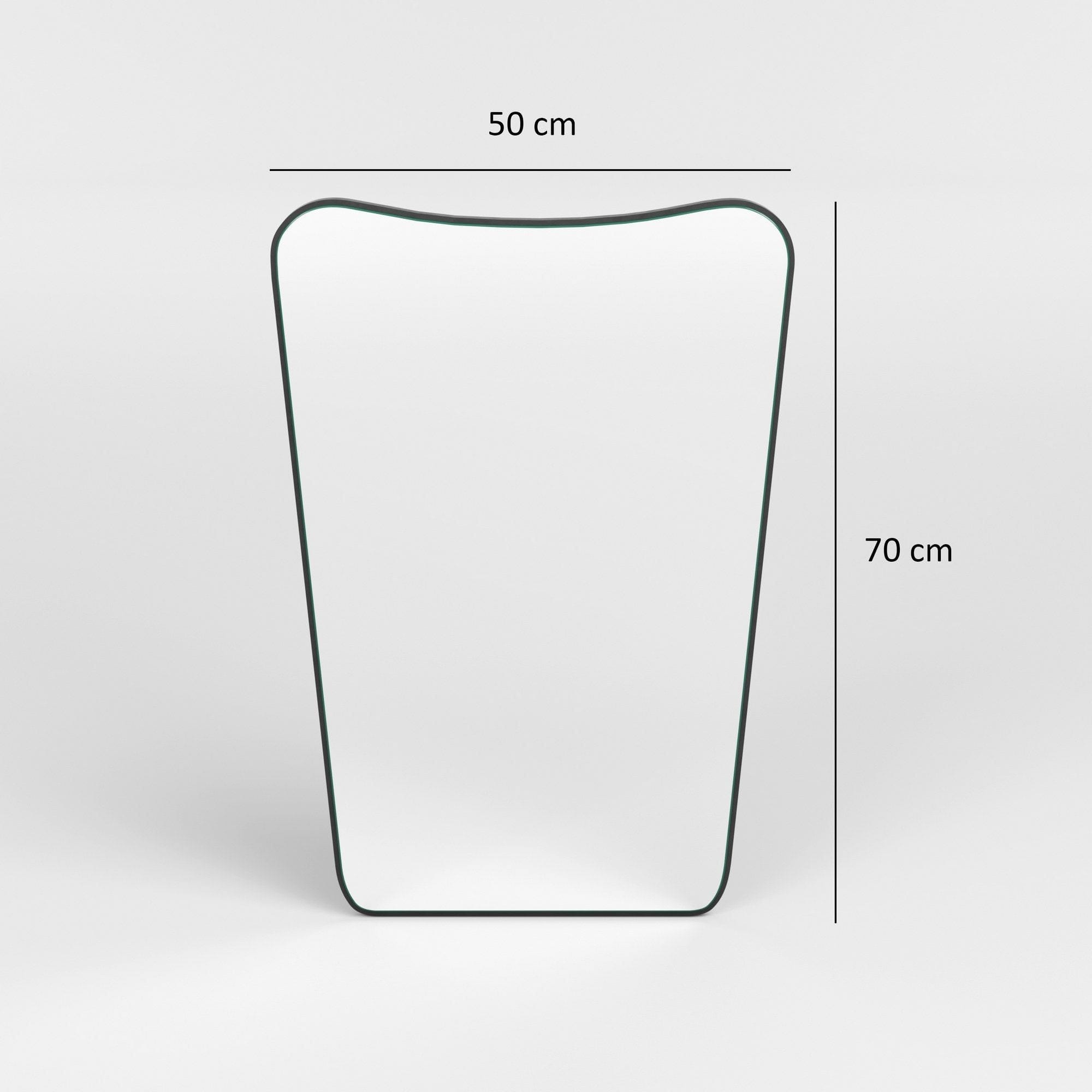 Oglinda de baie 552NOS1220, negru, 50x70 cm