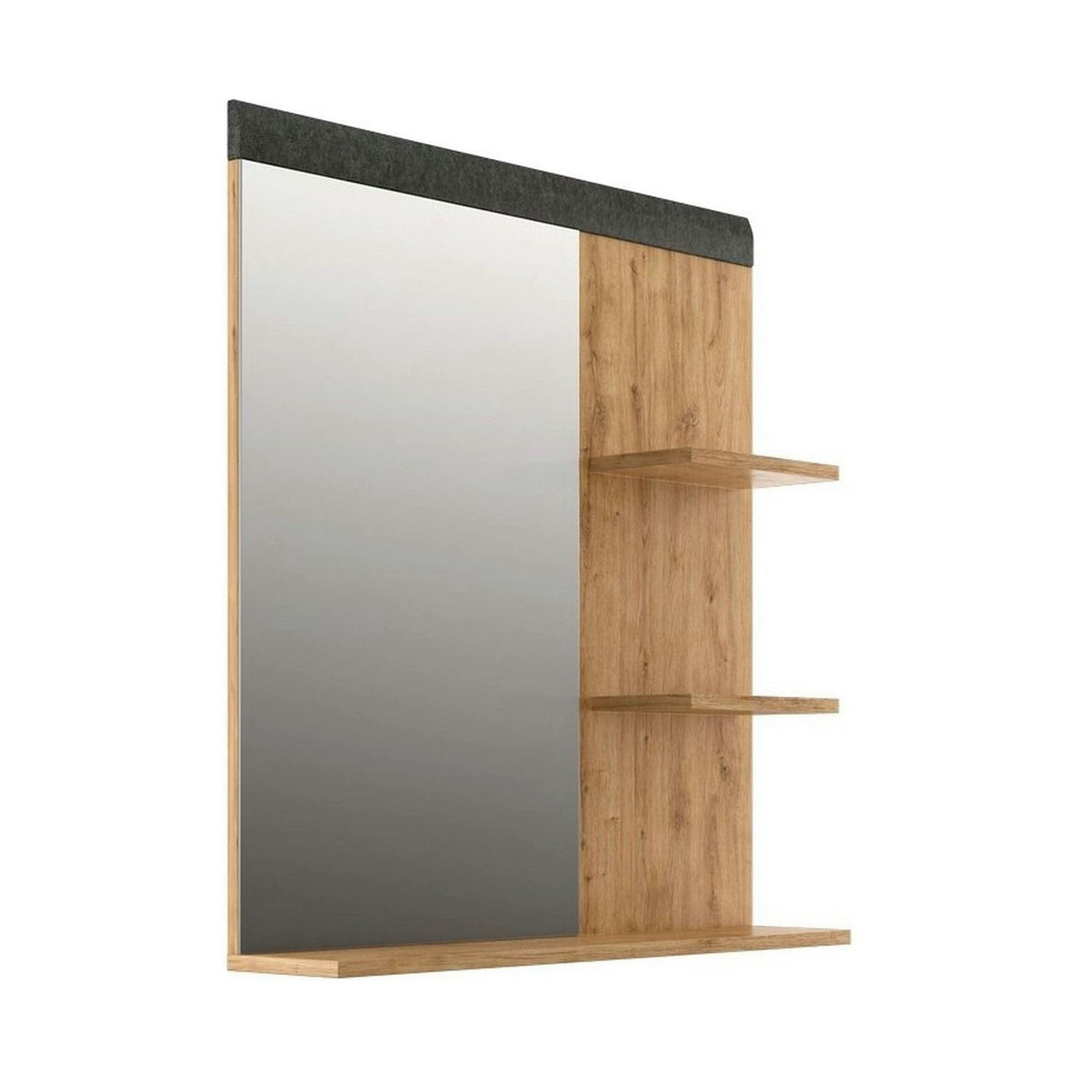 Oglinda GRACE, stejar, PAL laminat, 79x16x85 cm