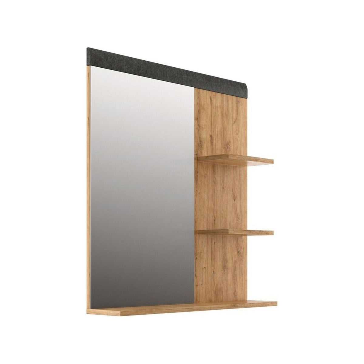 Oglinda GRACE, stejar, PAL laminat, 79x16x85 cm