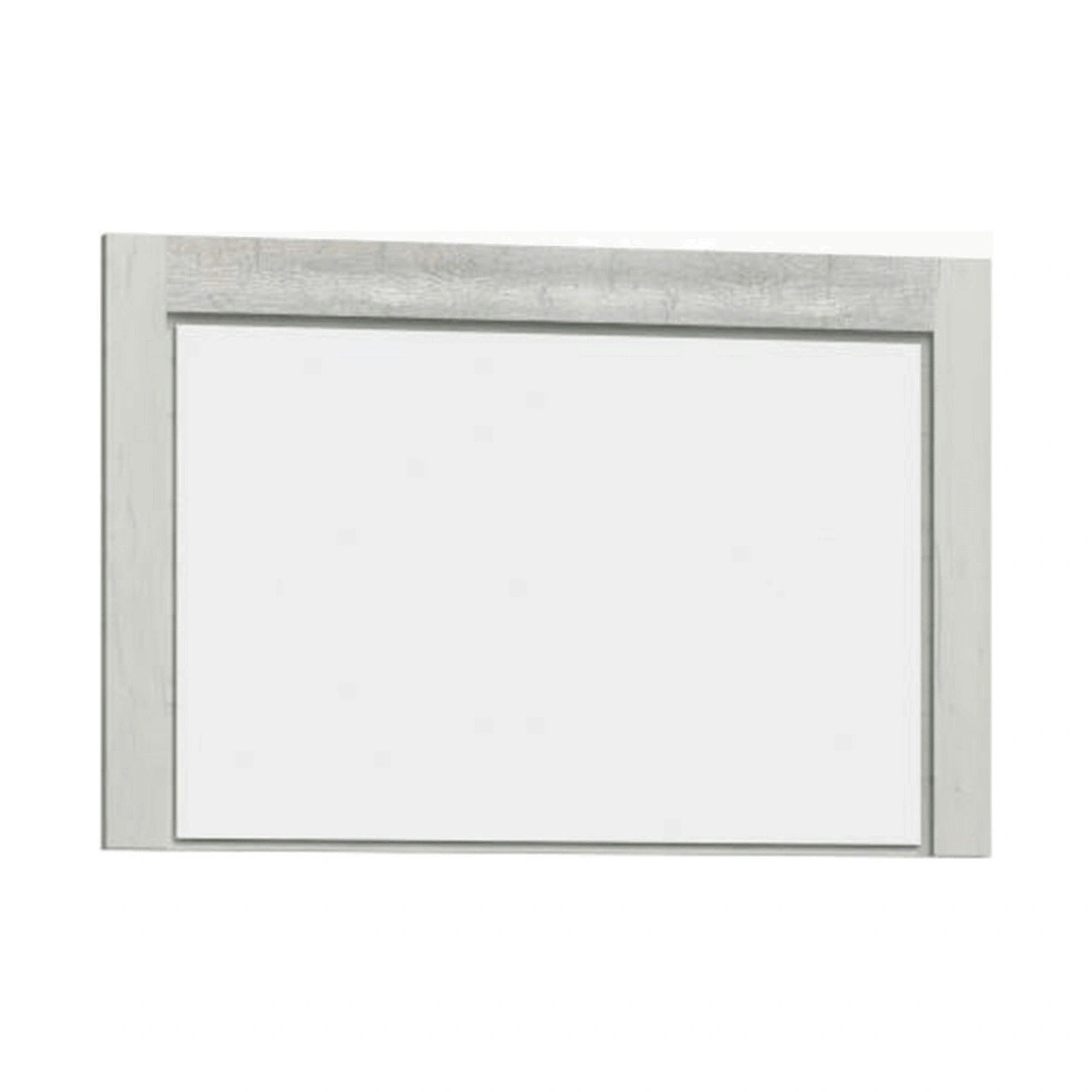 Oglinda INFINITY I-12, frasin alb, PAL melaminat, 120x2x80 cm