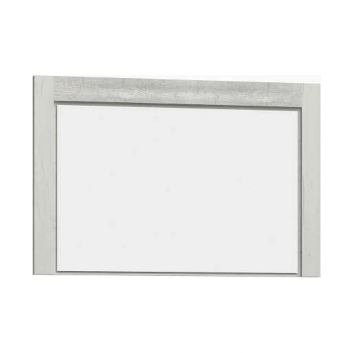 Oglinda INFINITY I-12, frasin alb, PAL melaminat, 120x2x80 cm