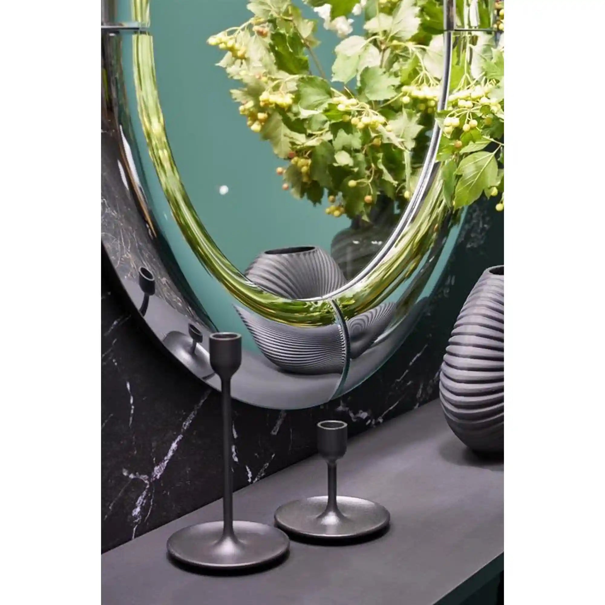 Oglinda IVORY, argintiu, 80x120 cm