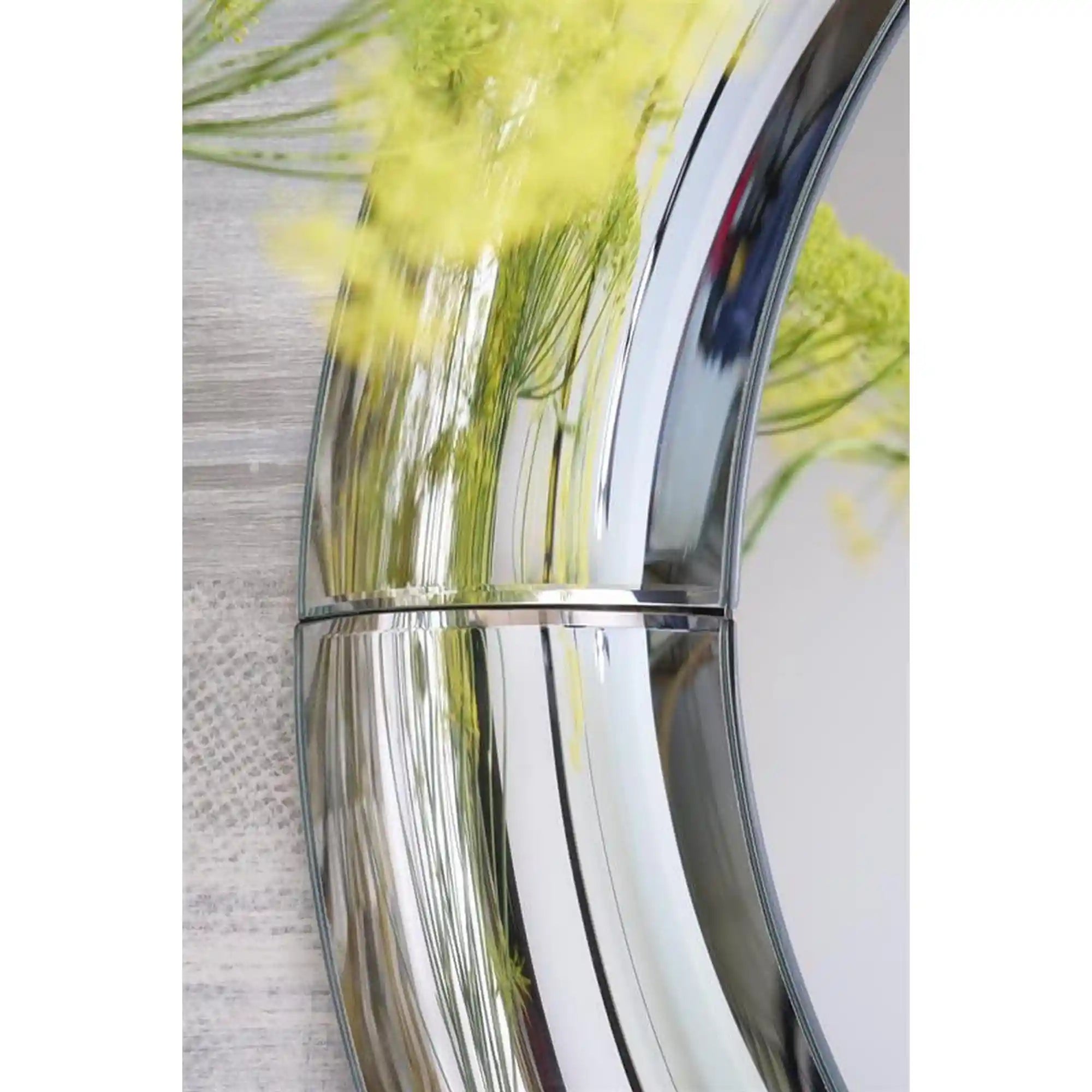 Oglinda MOON, argintiu, 80x80 cm