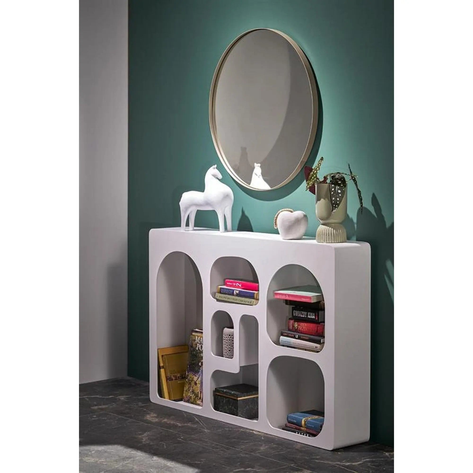 Oglinda PATINA, auriu, 70x70 cm