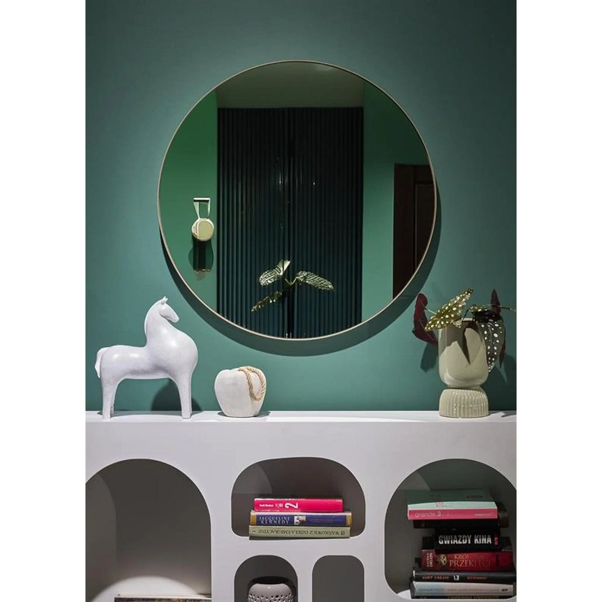 Oglinda PATINA, auriu, 70x70 cm