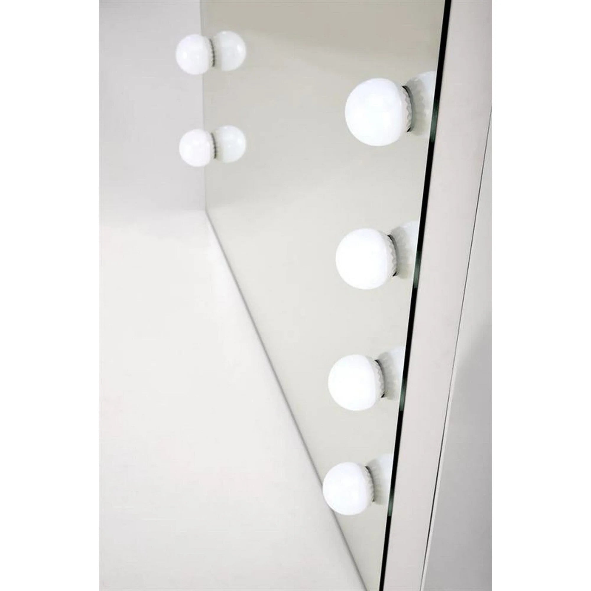 Oglinda PEARL, argintiu, cu iluminare LED, 87x170 cm