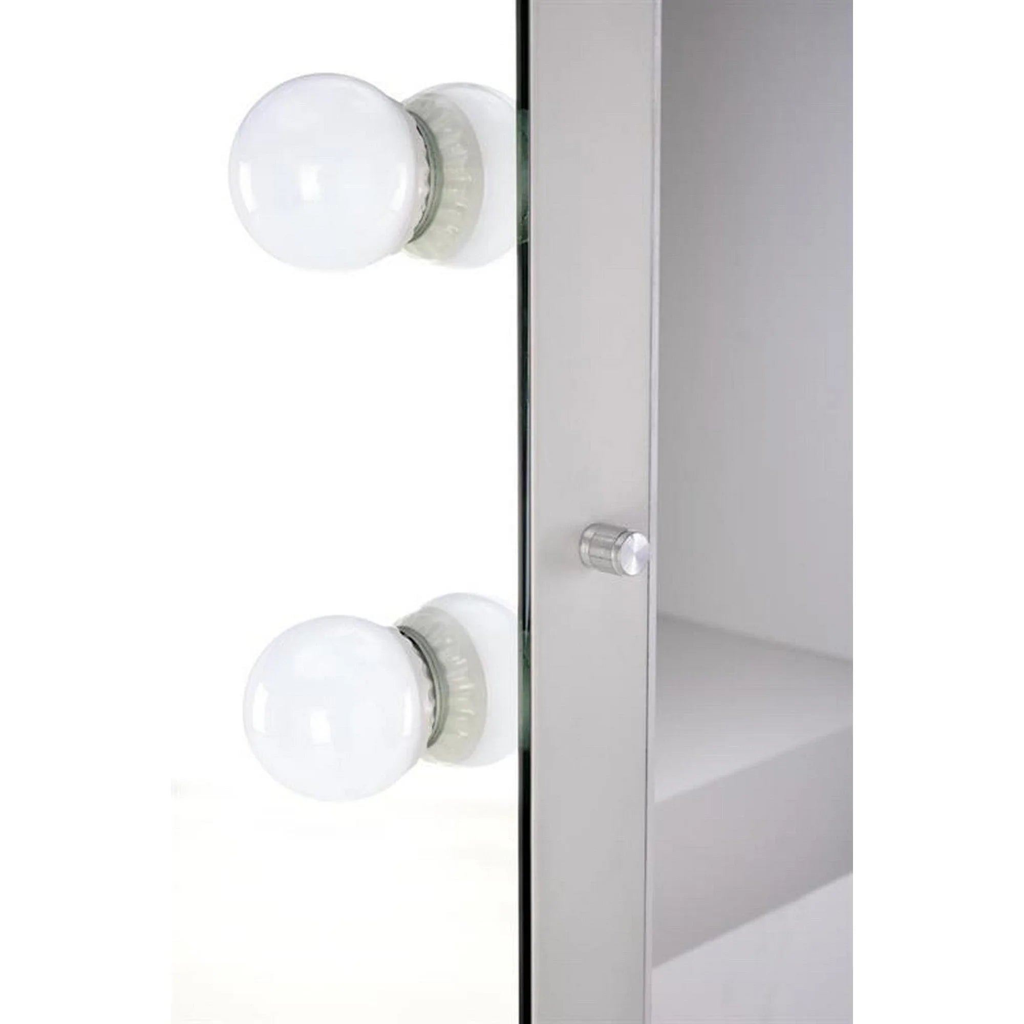 Oglinda PEARL, argintiu, cu iluminare LED, 87x170 cm