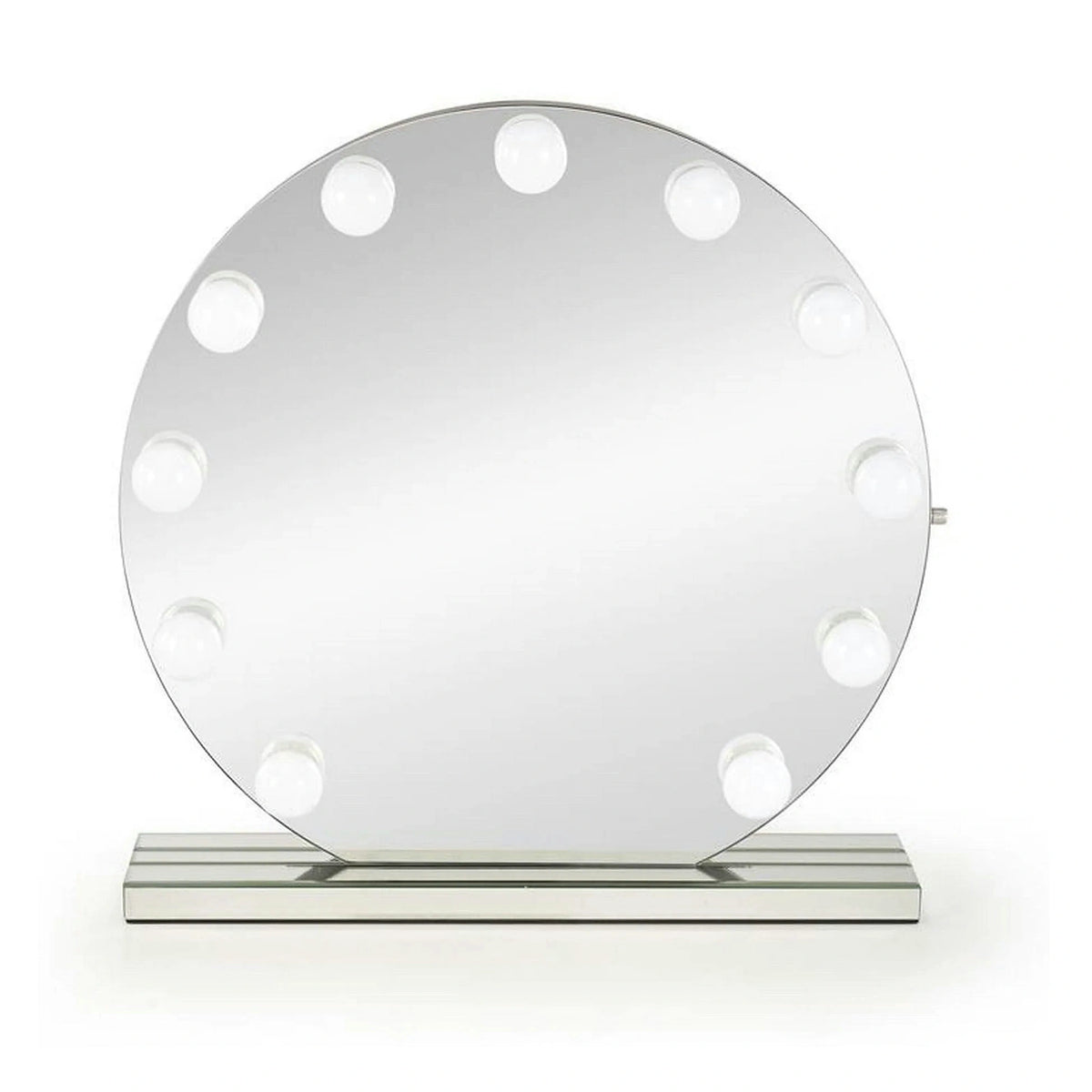 Oglinda TORANO, argintiu, cu iluminare LED, 70x70 cm
