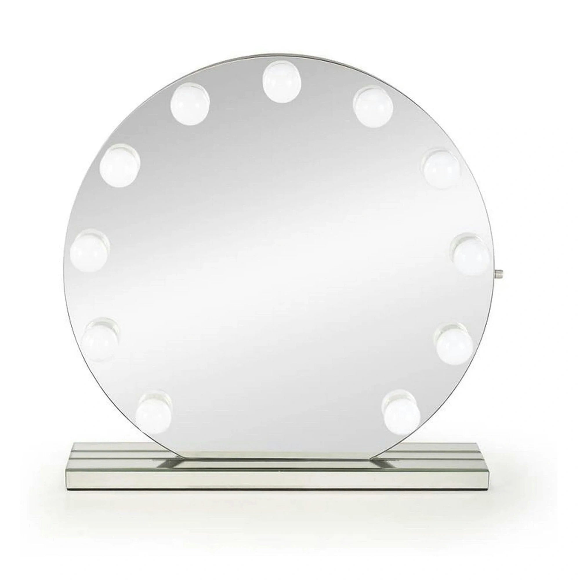 Oglinda TORANO, argintiu, cu iluminare LED, 70x70 cm