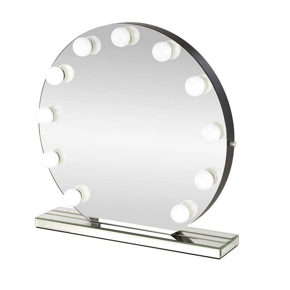 Oglinda TORANO, argintiu, cu iluminare LED, 70x70 cm