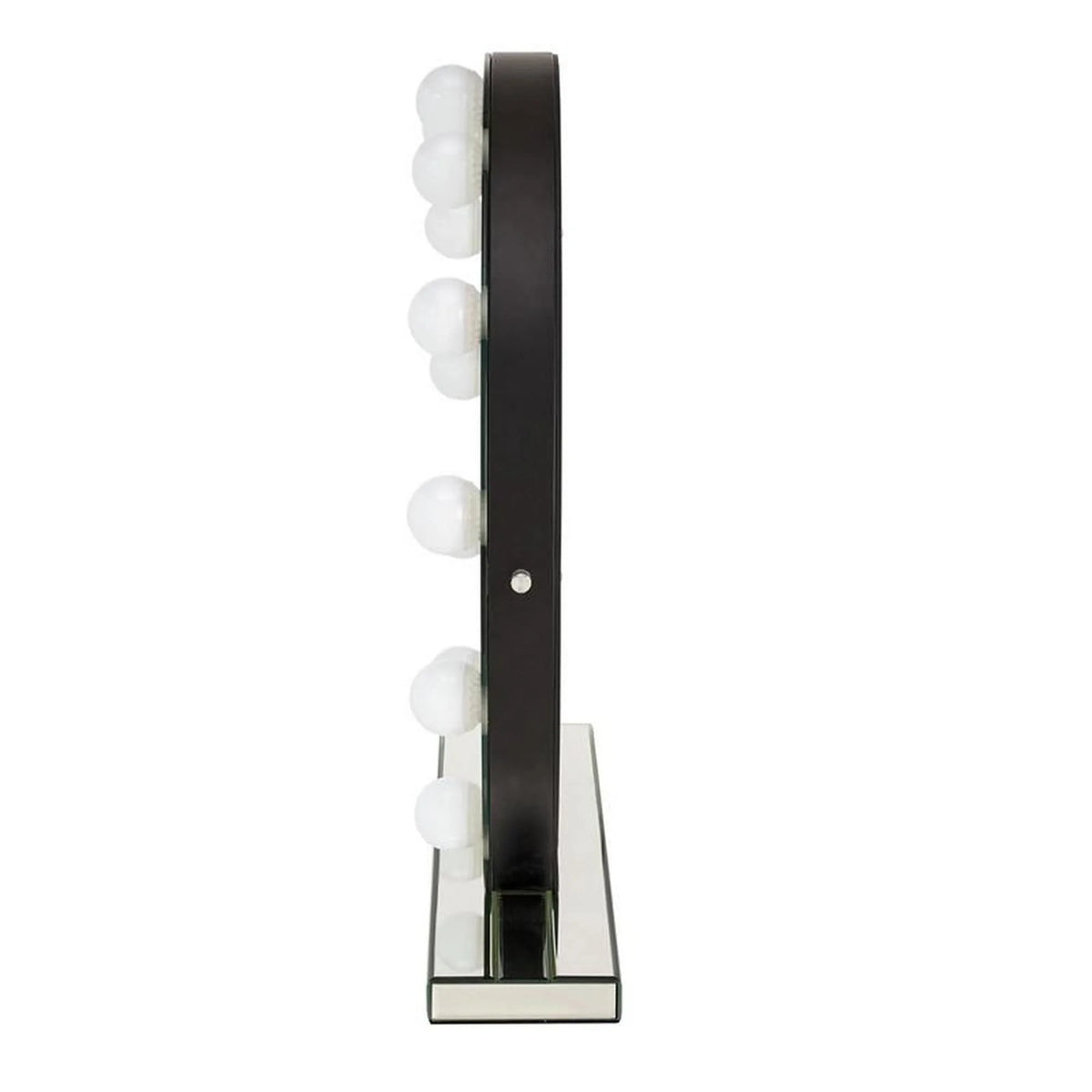 Oglinda TORANO, argintiu, cu iluminare LED, 70x70 cm