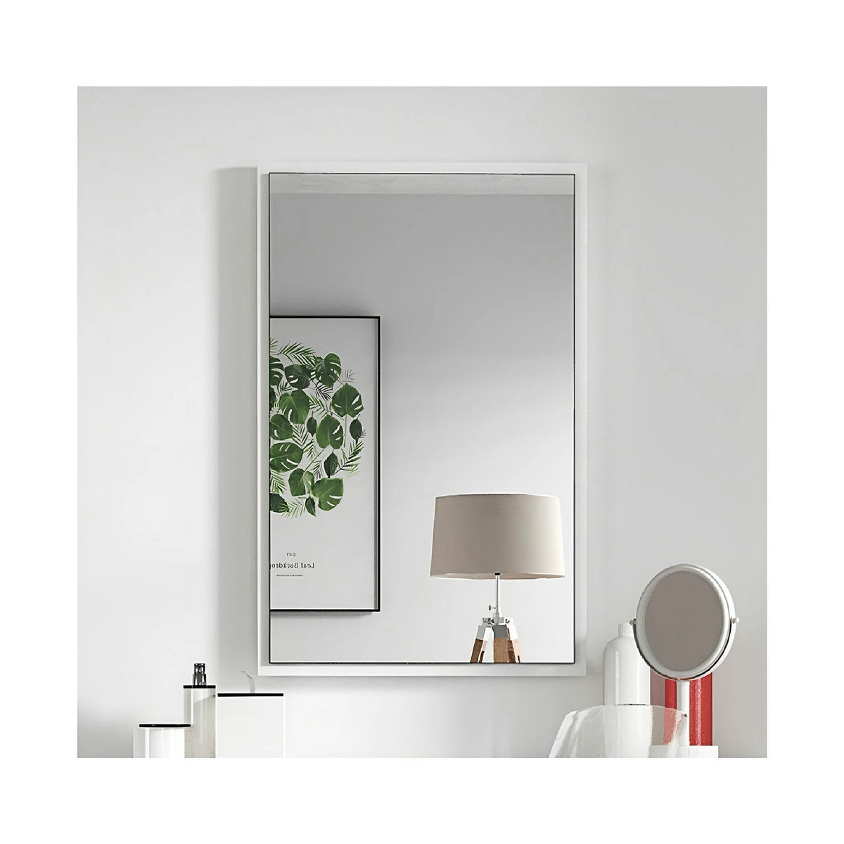 Oglinda VIOLET, alb, DTD laminat, 54x2x84 cm