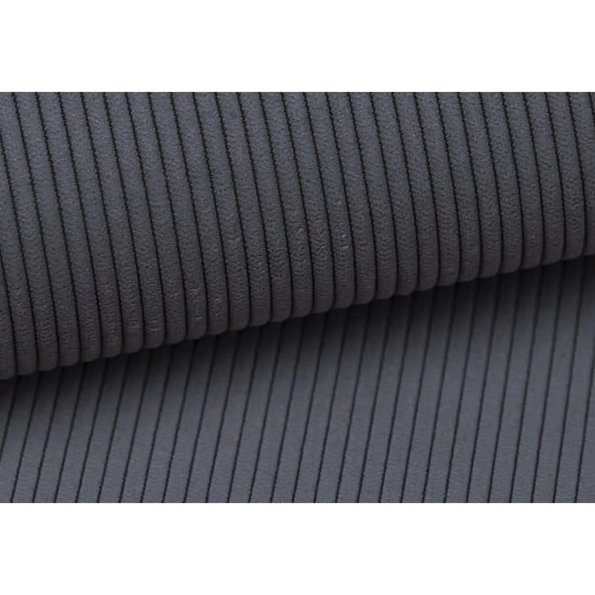 Coltar extensibil GIO, sezlong dreapta, stofa catifelata gri - Ontario 20, Gama Premium, cu lada depozitare si tetiere reglabile, 262x200x88 cm