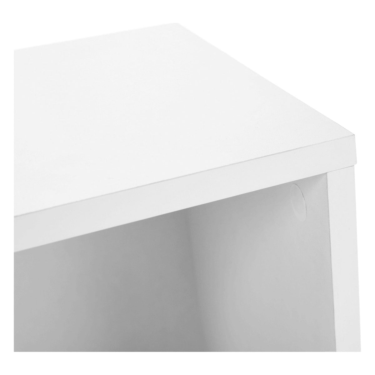 Organizator FERIA, DTD laminat, alb/maro, 112x27x61 cm