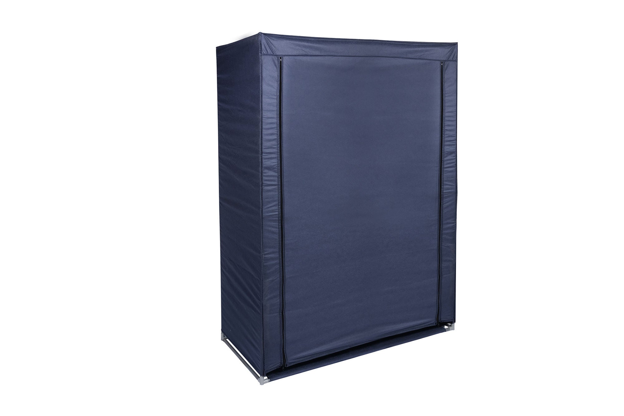 Organizator garderoba 379VLV2207, albastru inchis, material textil/metal, 118x45x158 cm