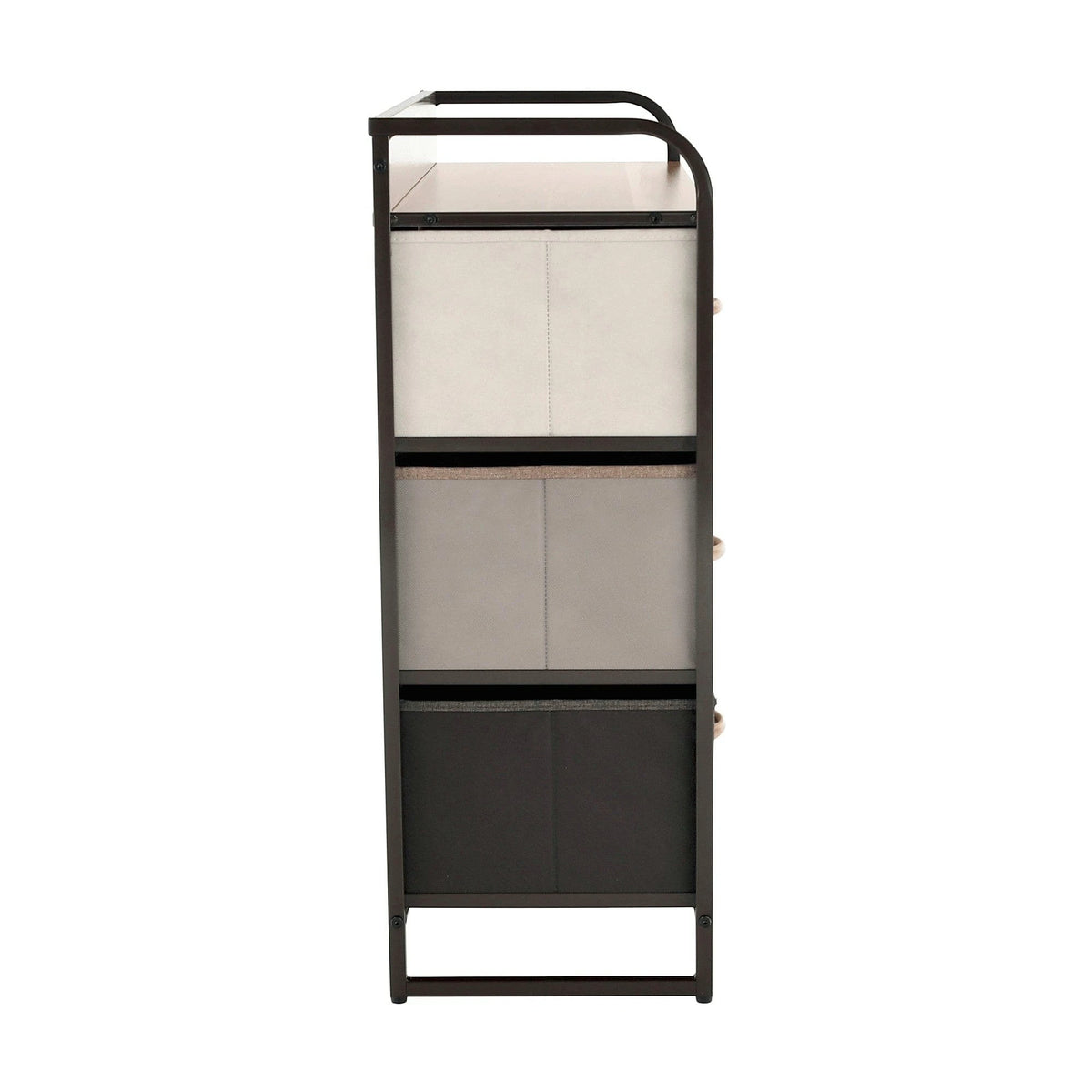 Organizator HAZEL TYP 3, bej/maro/negru, 80x29x79 cm