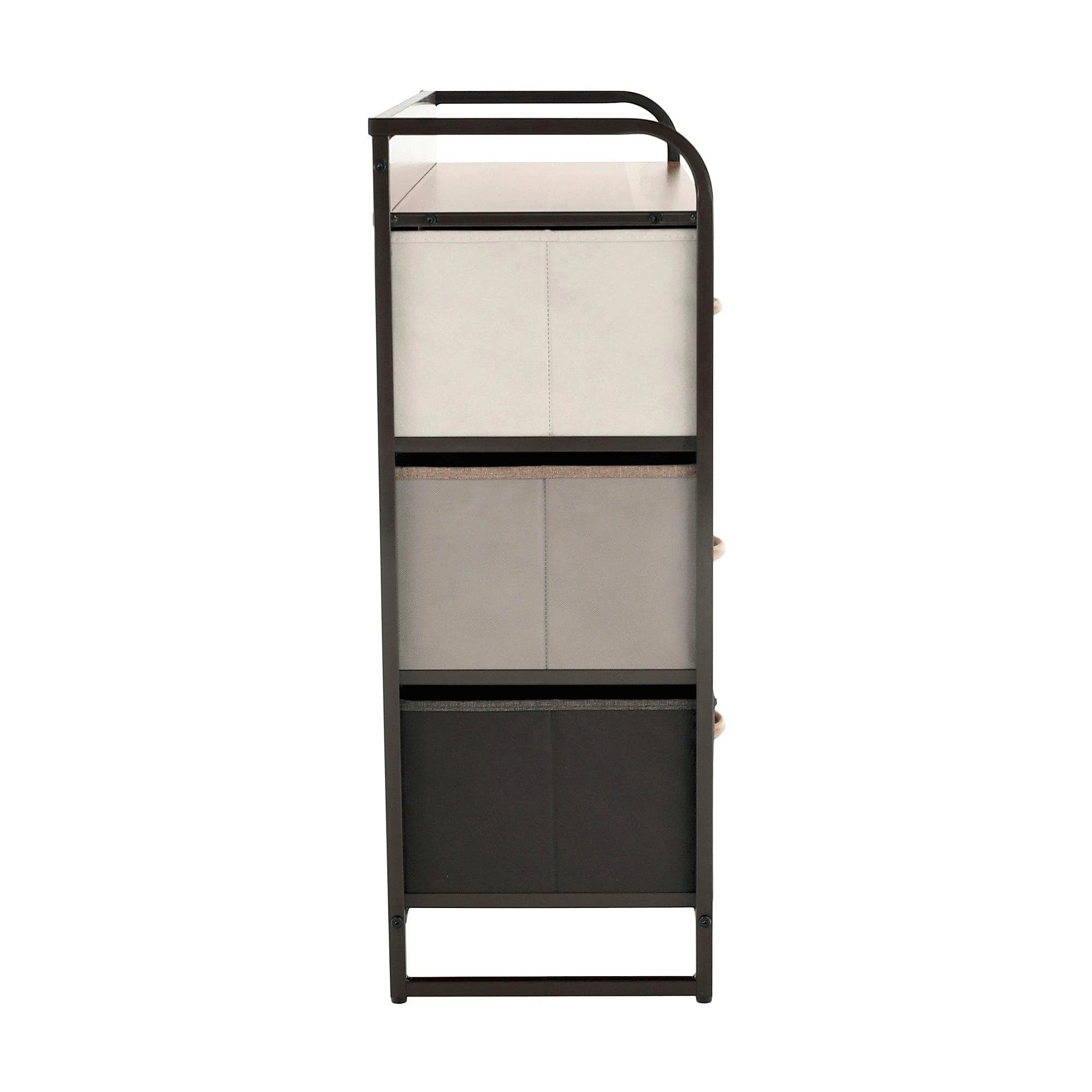 Organizator HAZEL TYP 3, bej/maro/negru, 80x29x79 cm
