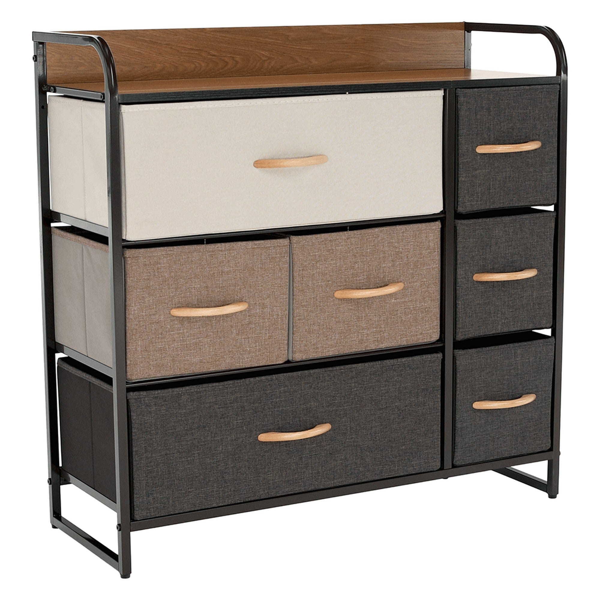 Organizator HAZEL TYP 3, bej/maro/negru, 80x29x79 cm