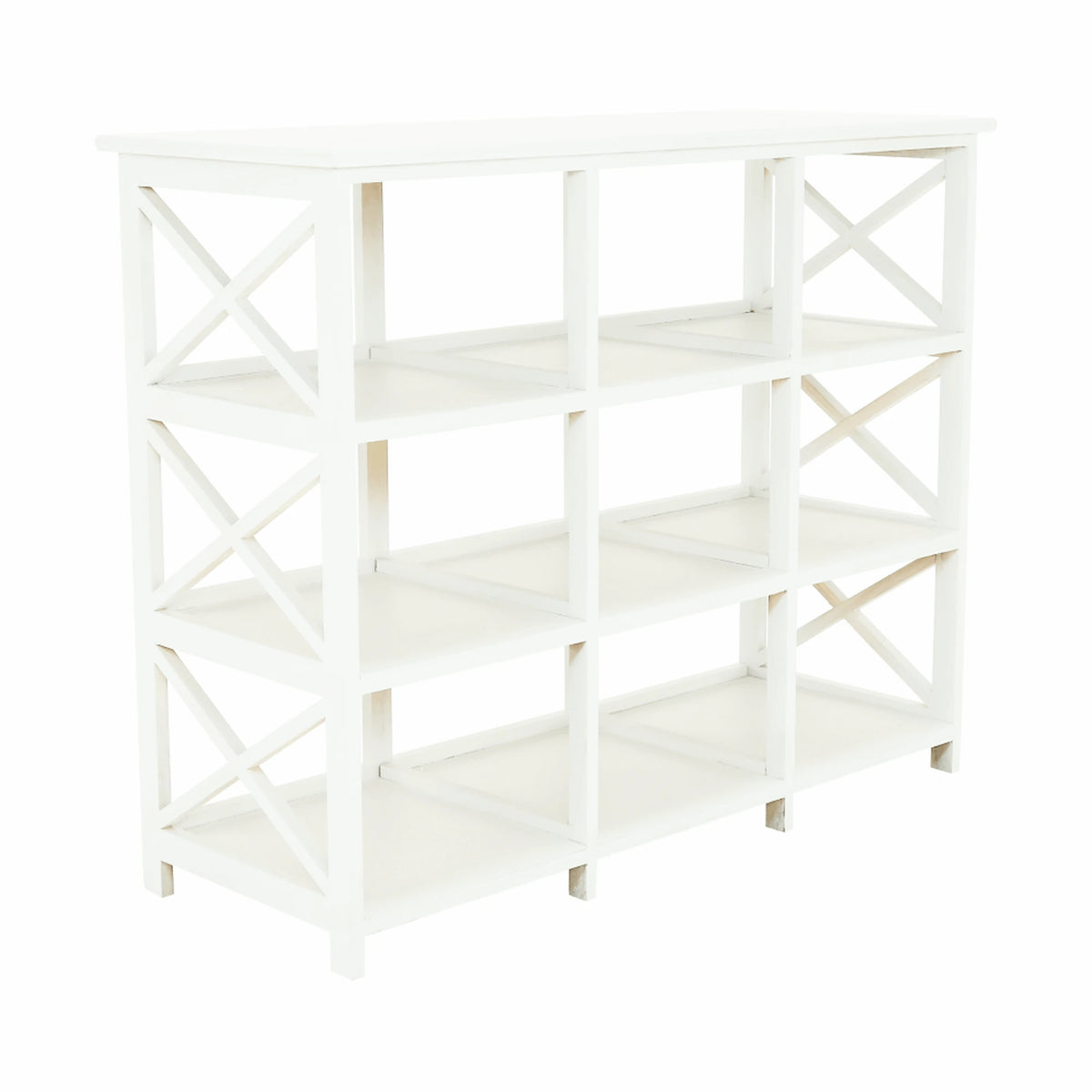 Organizator RAFAELLO 9, alb, material textil/lemn, 94x37x76 cm