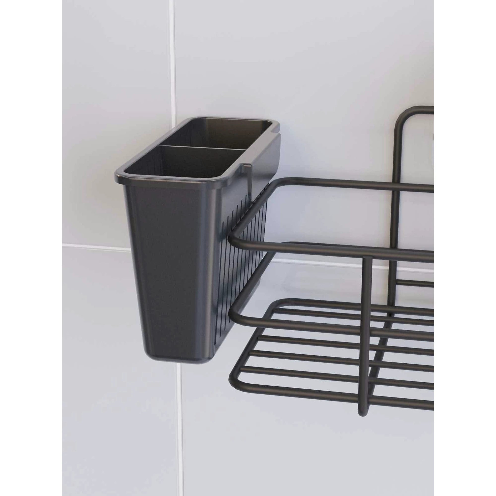 Organizator SY302K, negru, metal, 36x9x12 cm