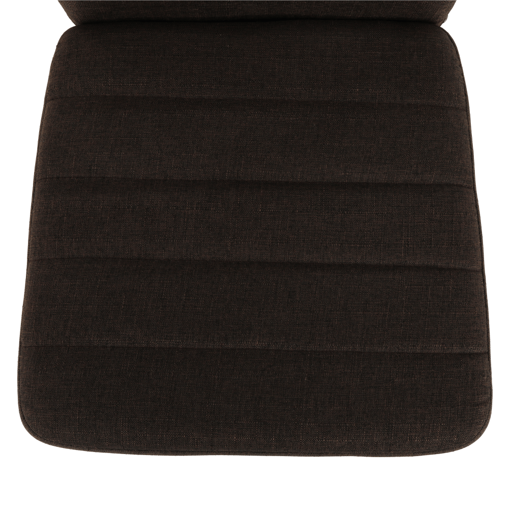 Scaun COLETA NOVA, maro inchis/fag, textil/metal, 41x49x96 cm