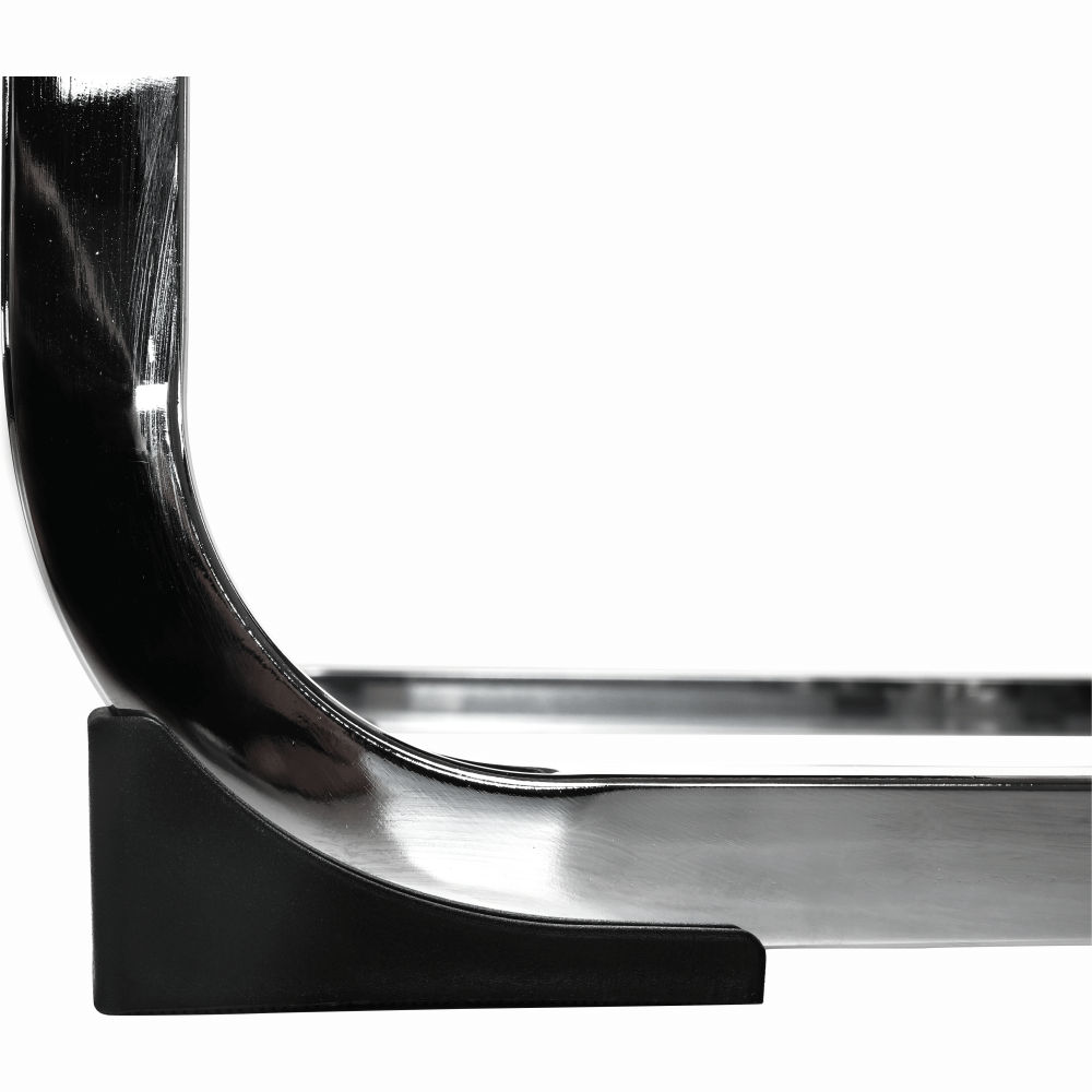 Scaun VATENA, alb/crom, piele ecologica/metal, 42x56x99 cm
