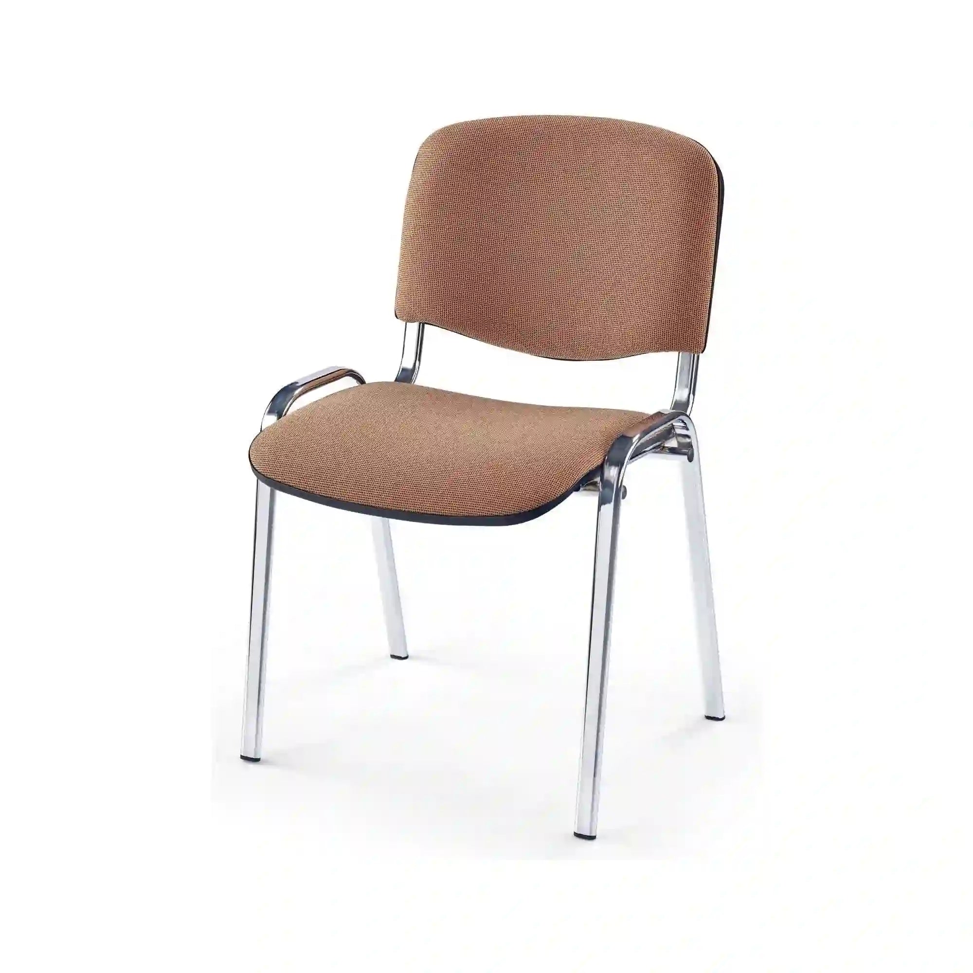 Scaun ISO C, bej, stofa clasic/metal, 53x55x82 cm