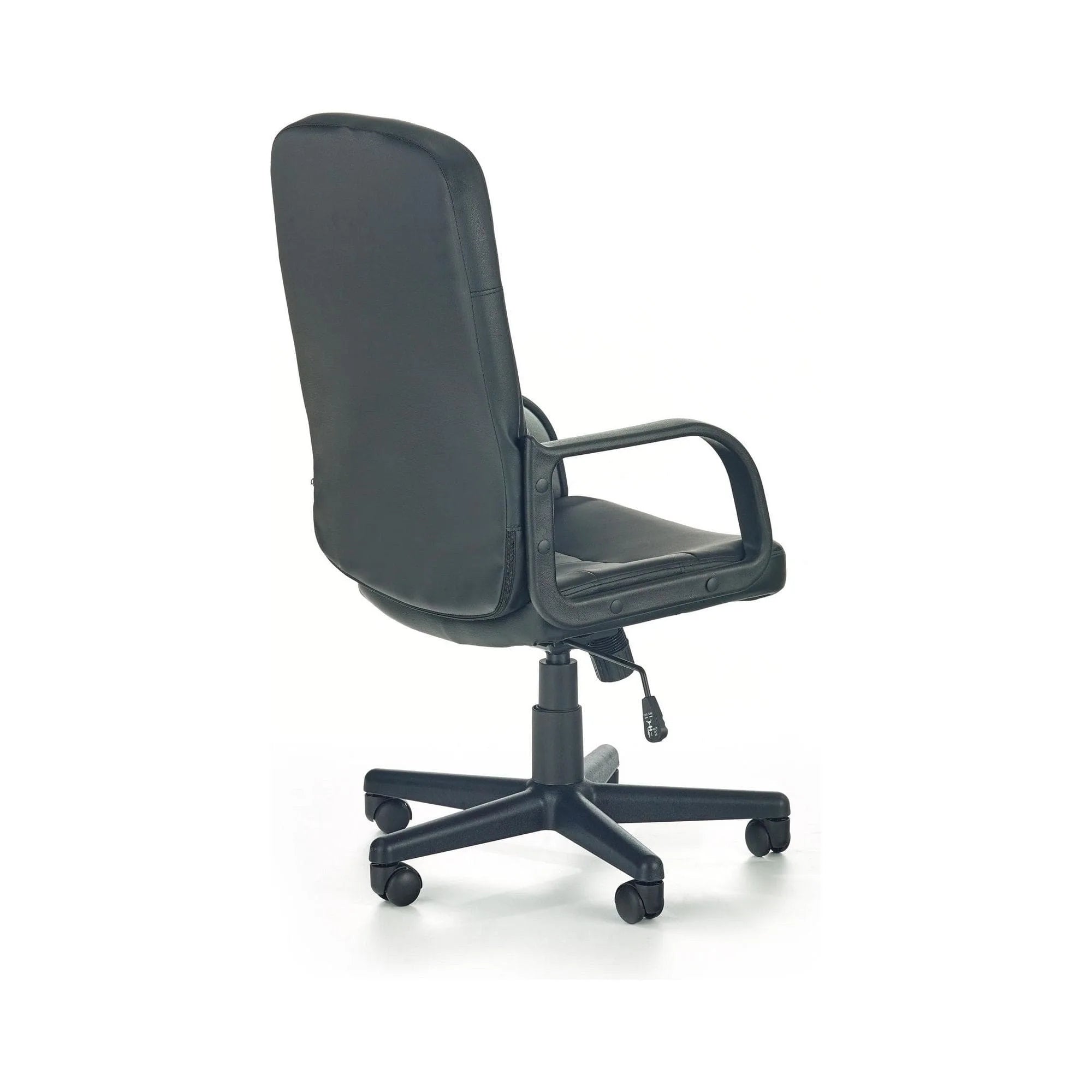 Scaun birou DENZEL, negru, piele ecologica, 58x60x100/110 cm